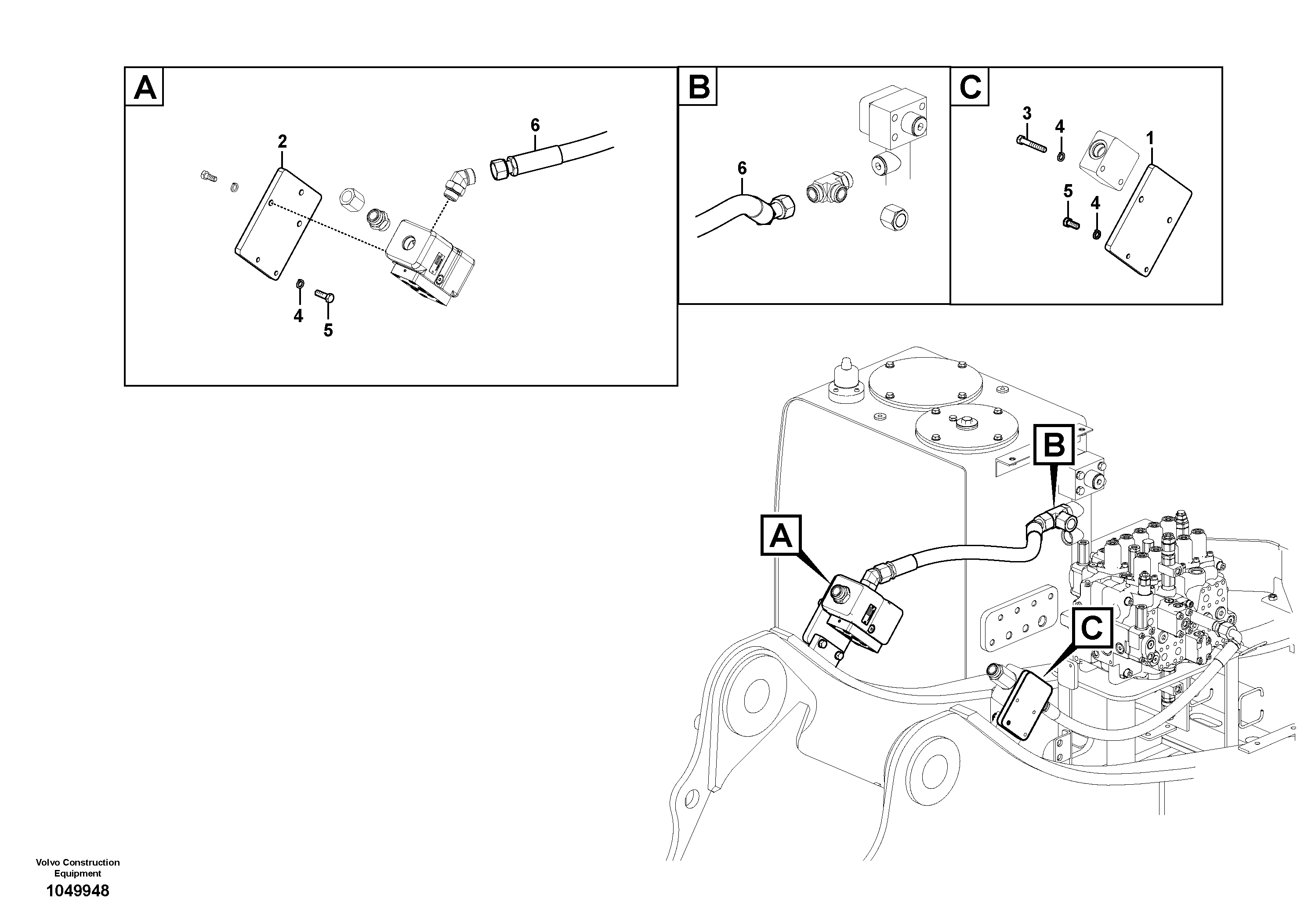 Timing gear casing VOE15801147 VOLVO