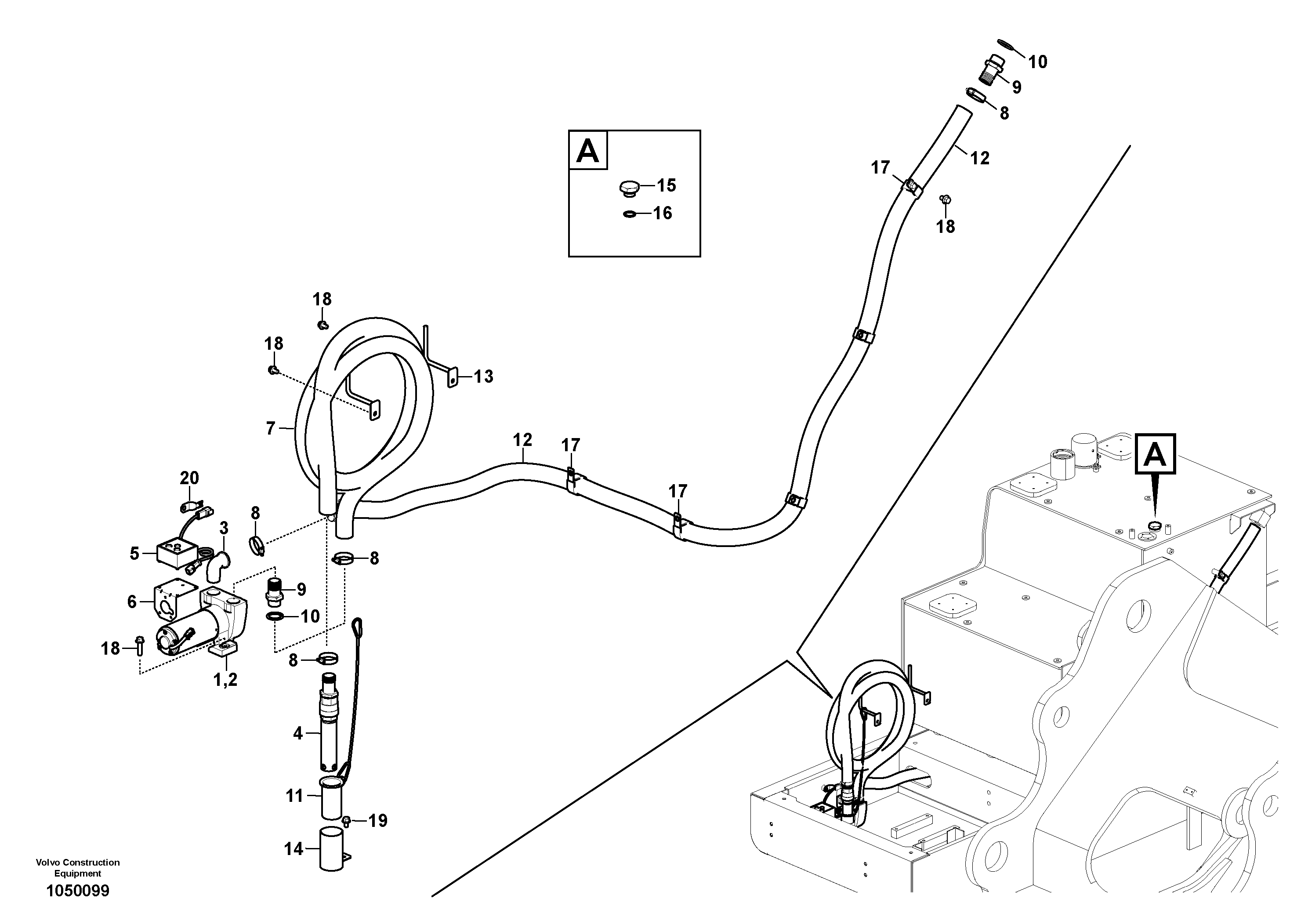 Seat frame VOE14674789 VOLVO