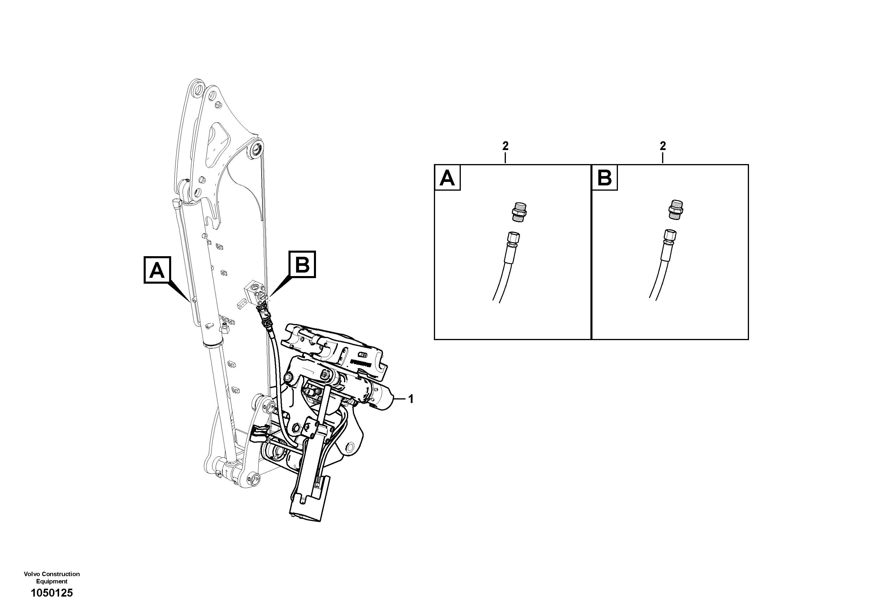 Oil return pipe VOE14668763 VOLVO