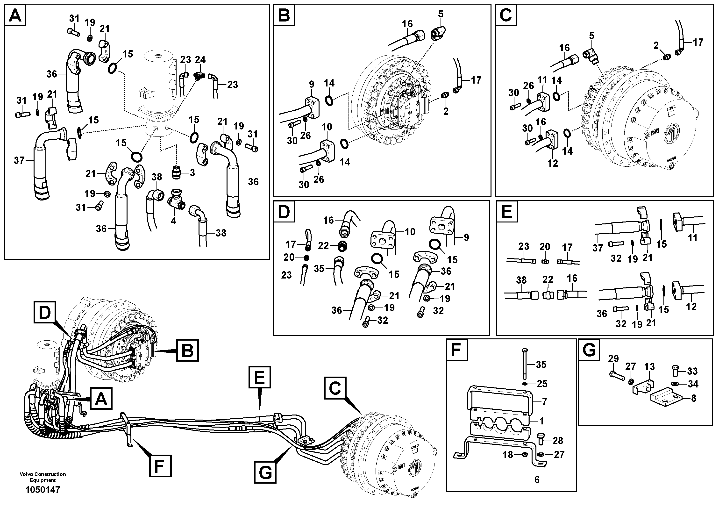 Timing gear casing VOE17504113 VOLVO