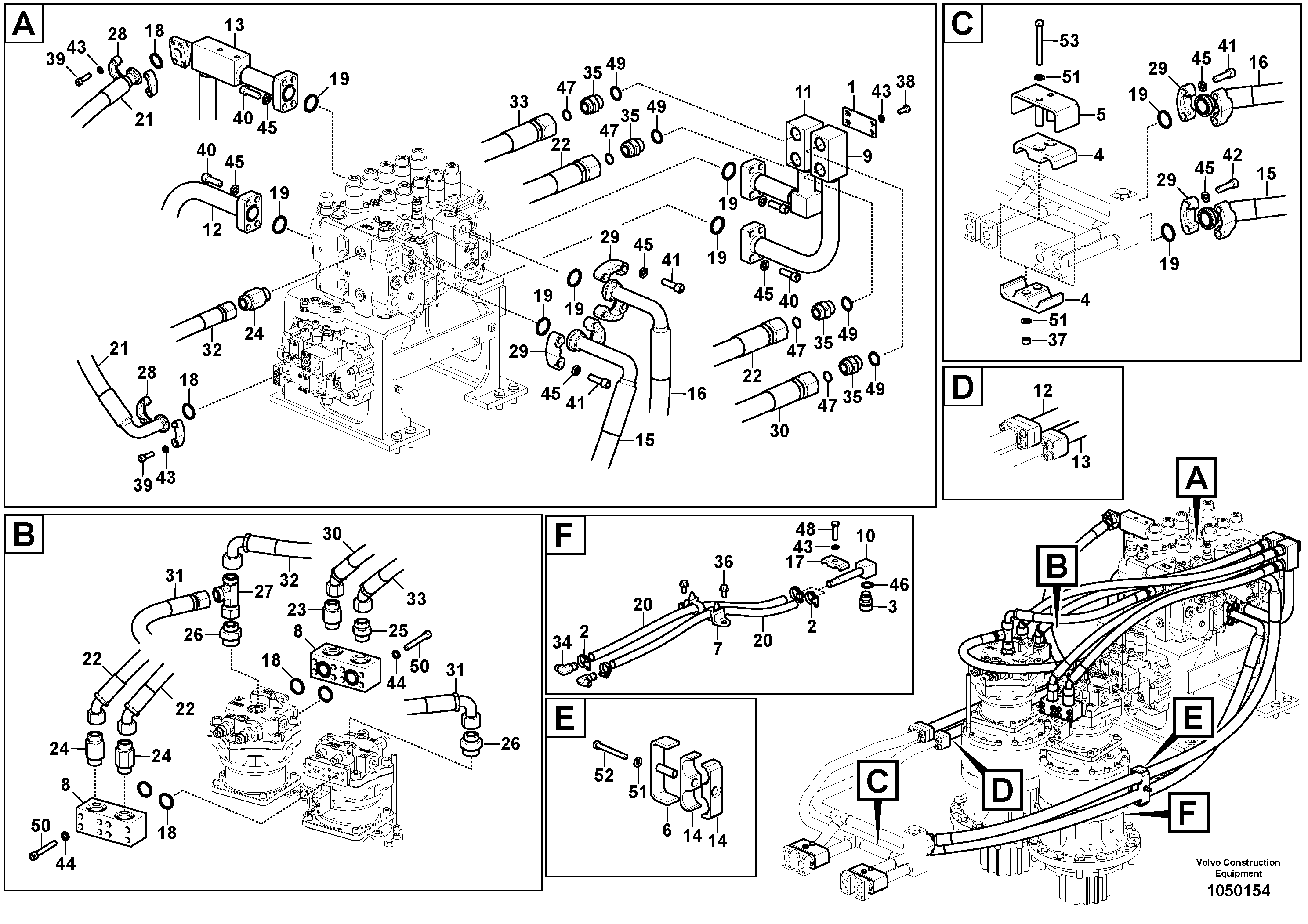Timing gear casing VOE15028344 VOLVO