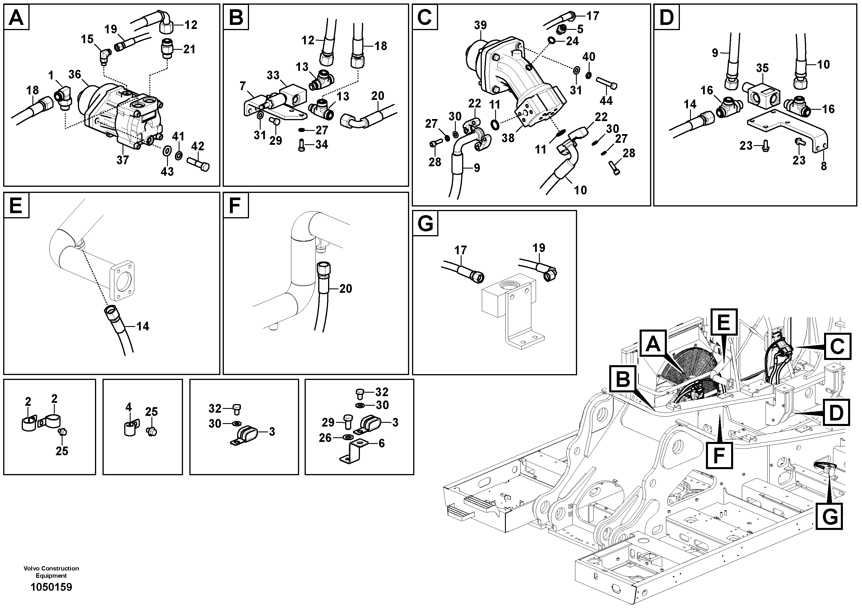 Mounting rail VOE997452 VOLVO
