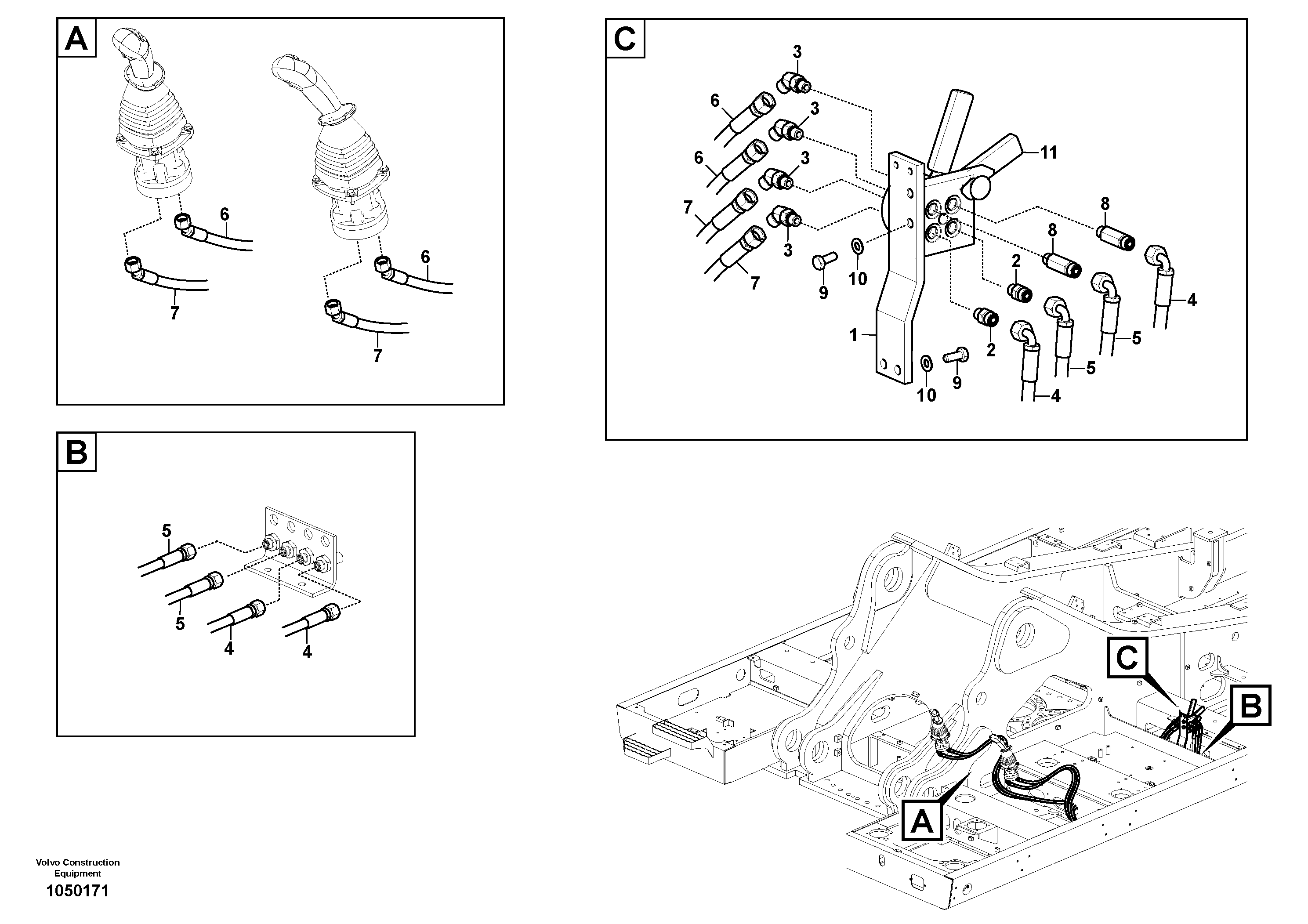 Seat frame VOE14665558 VOLVO