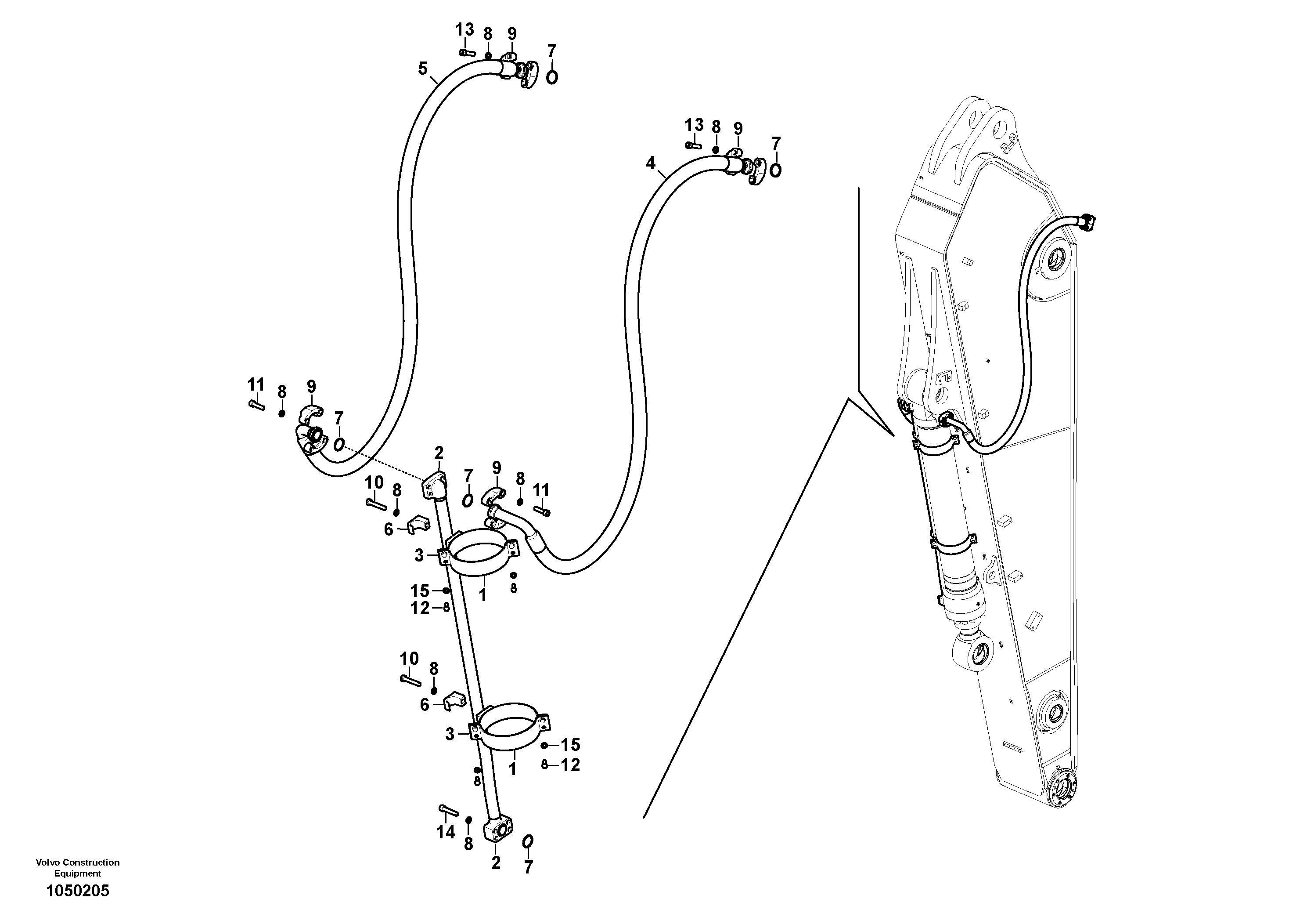 Hose RM/VOE14720825 VOLVO