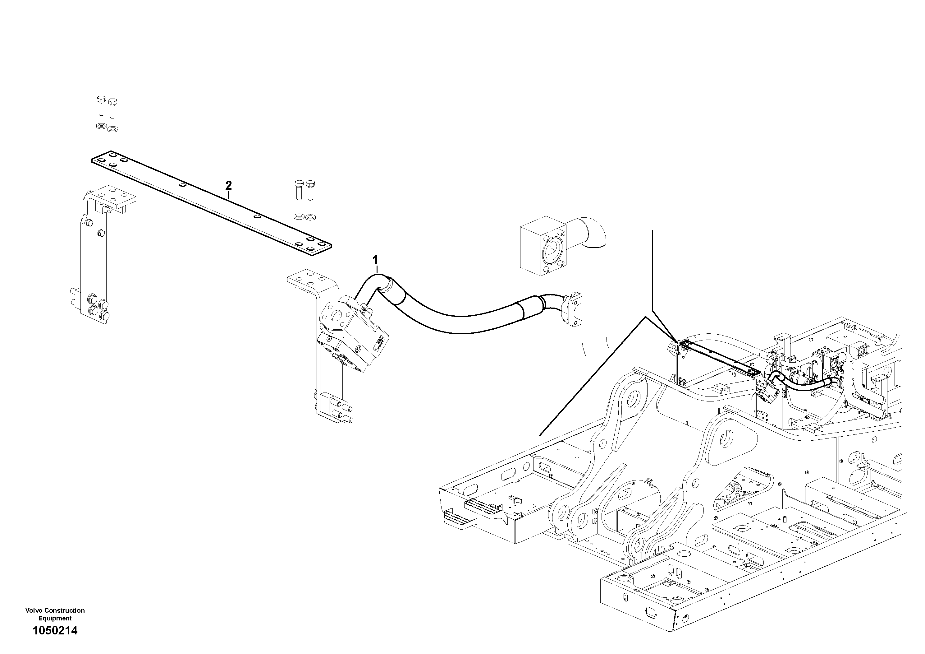 Seat frame VOE14682857 VOLVO