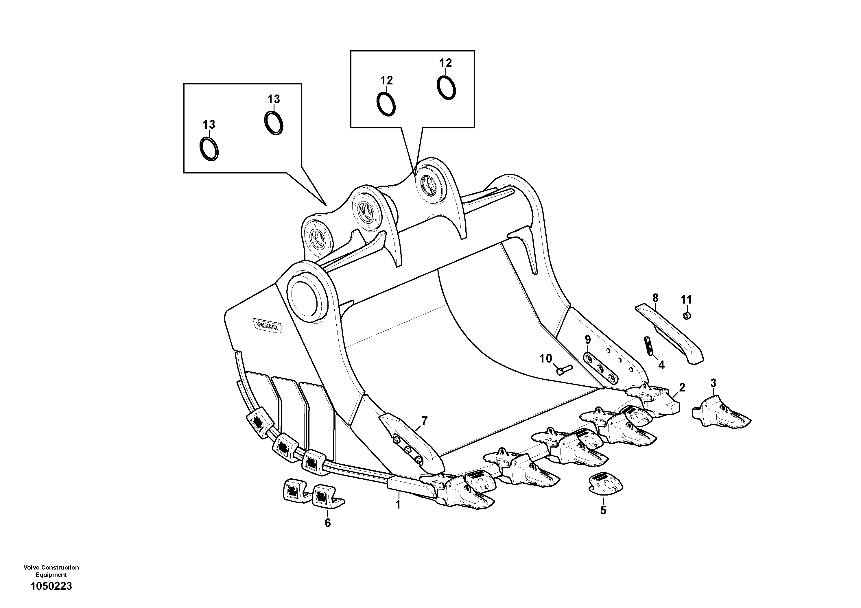 Hexagon screw VOE60110046 VOLVO