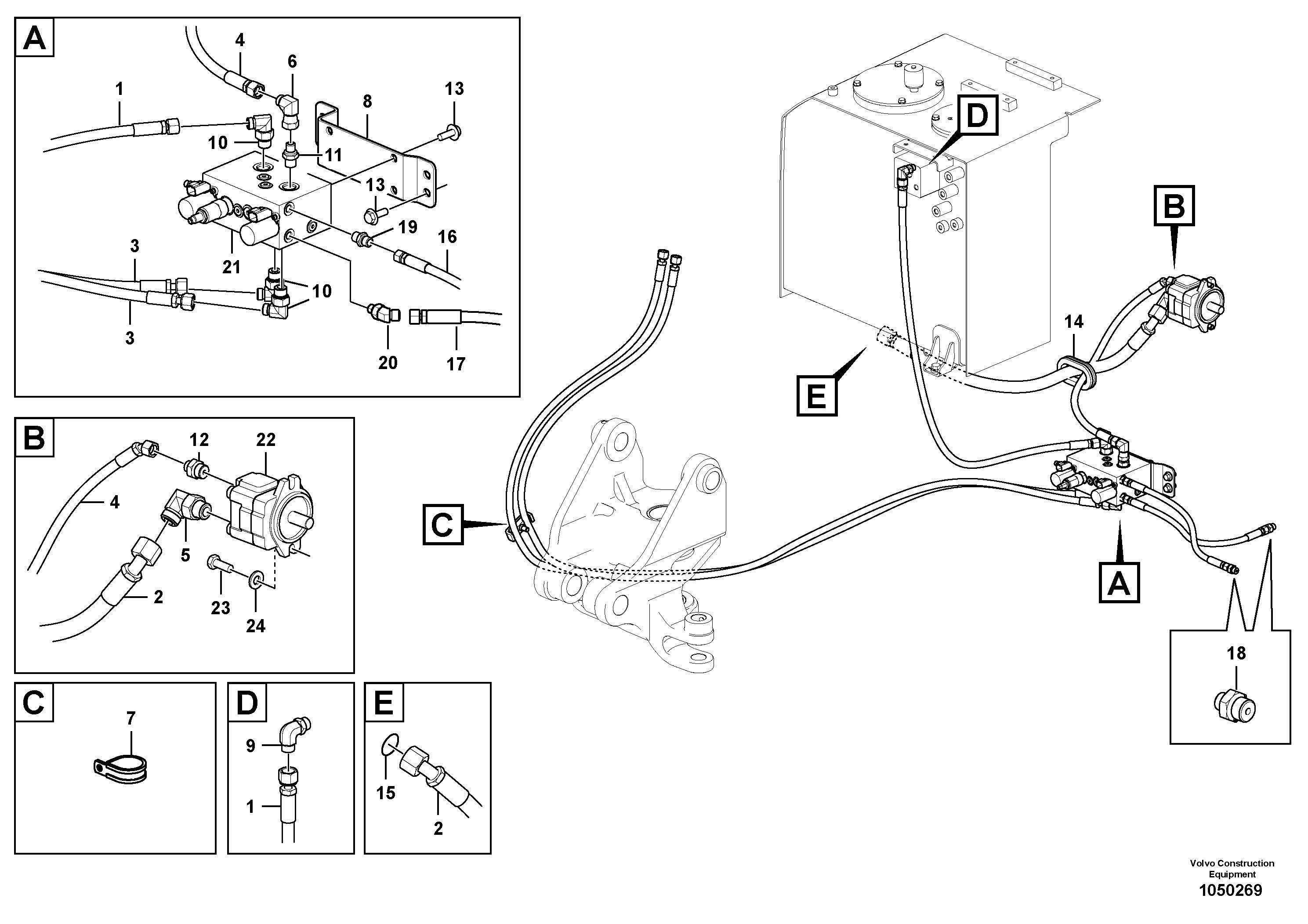 Timing gear casing VOE937256 VOLVO