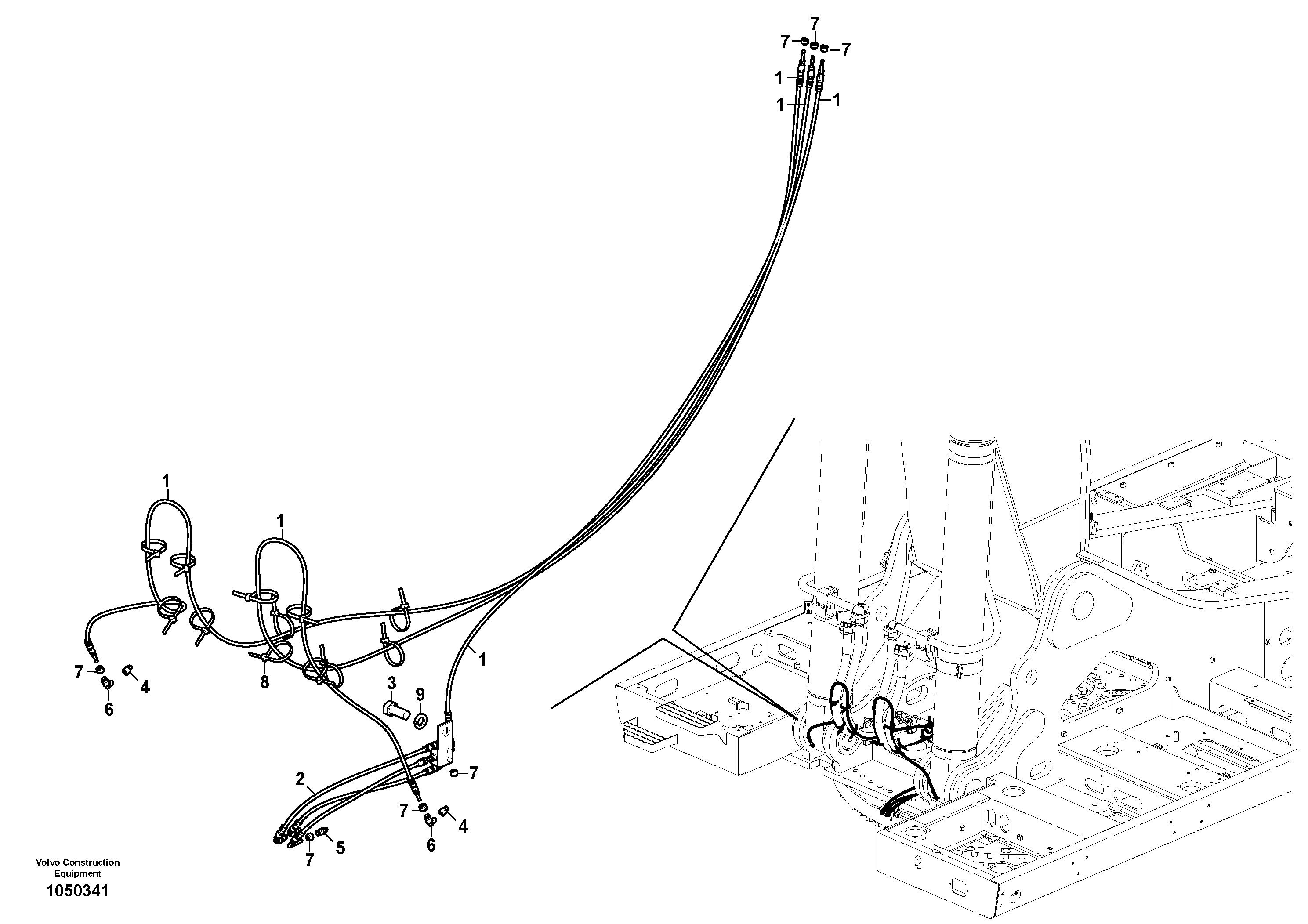 Mounting rail VOE997997 VOLVO