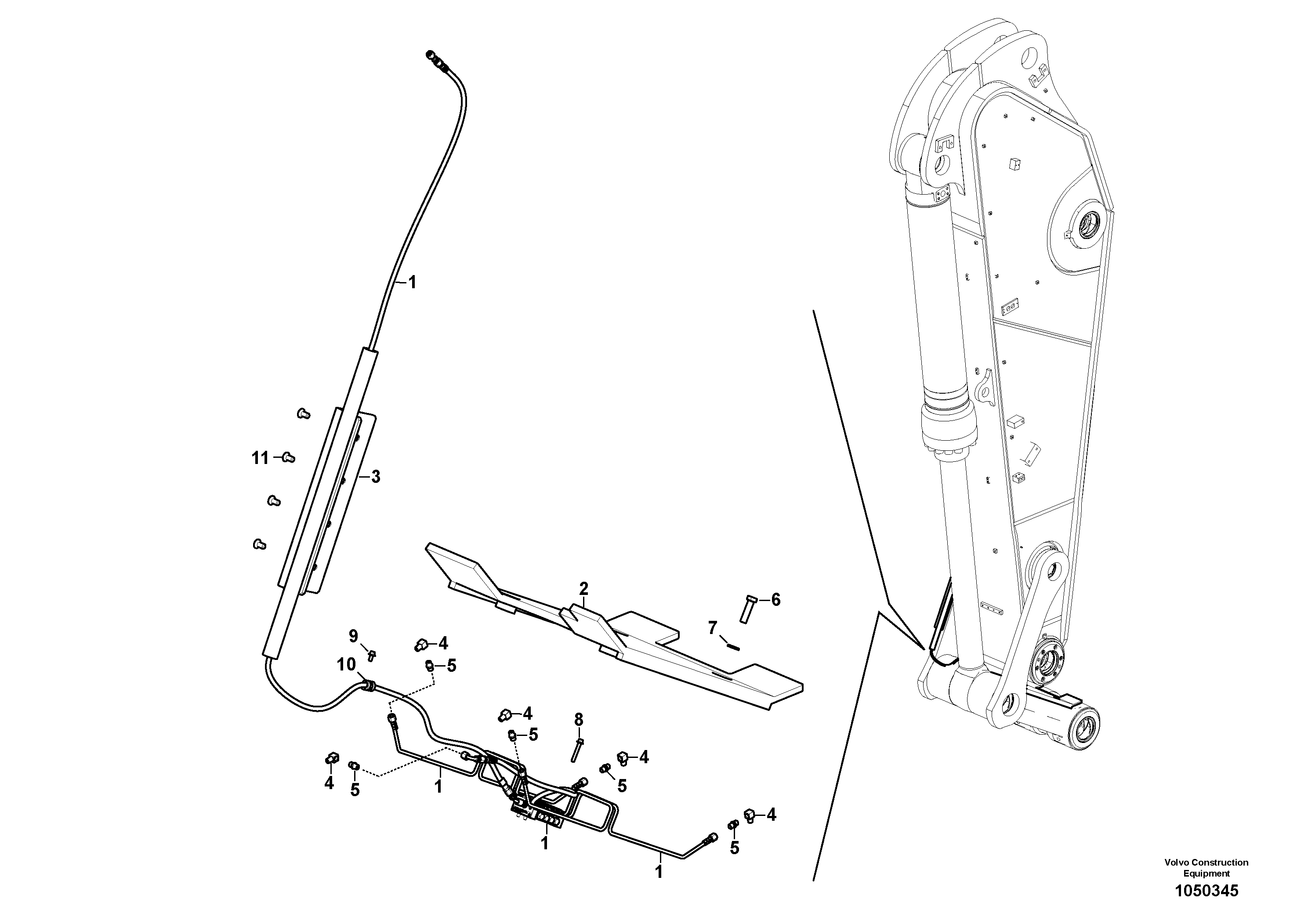 Mounting rail VOE997964 VOLVO