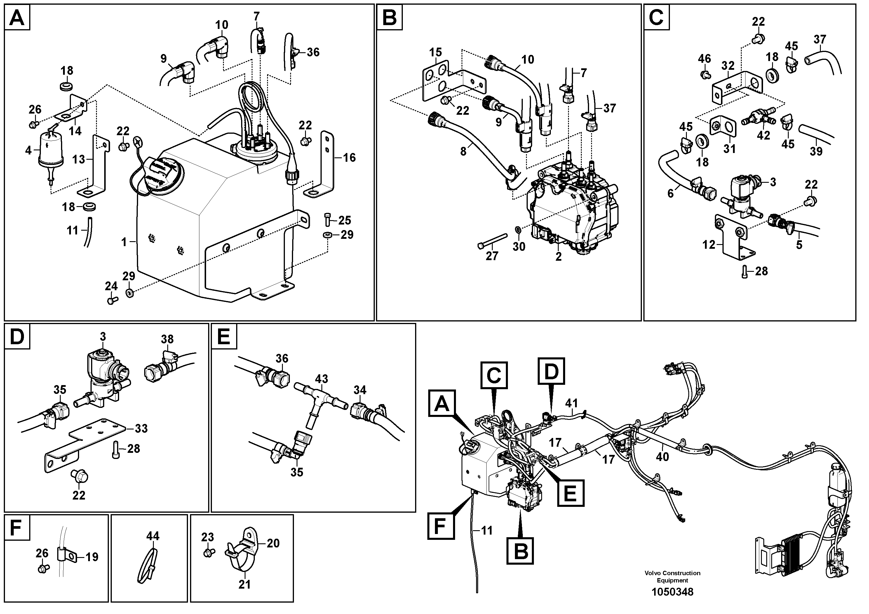 Mounting rail VOE60113495 VOLVO
