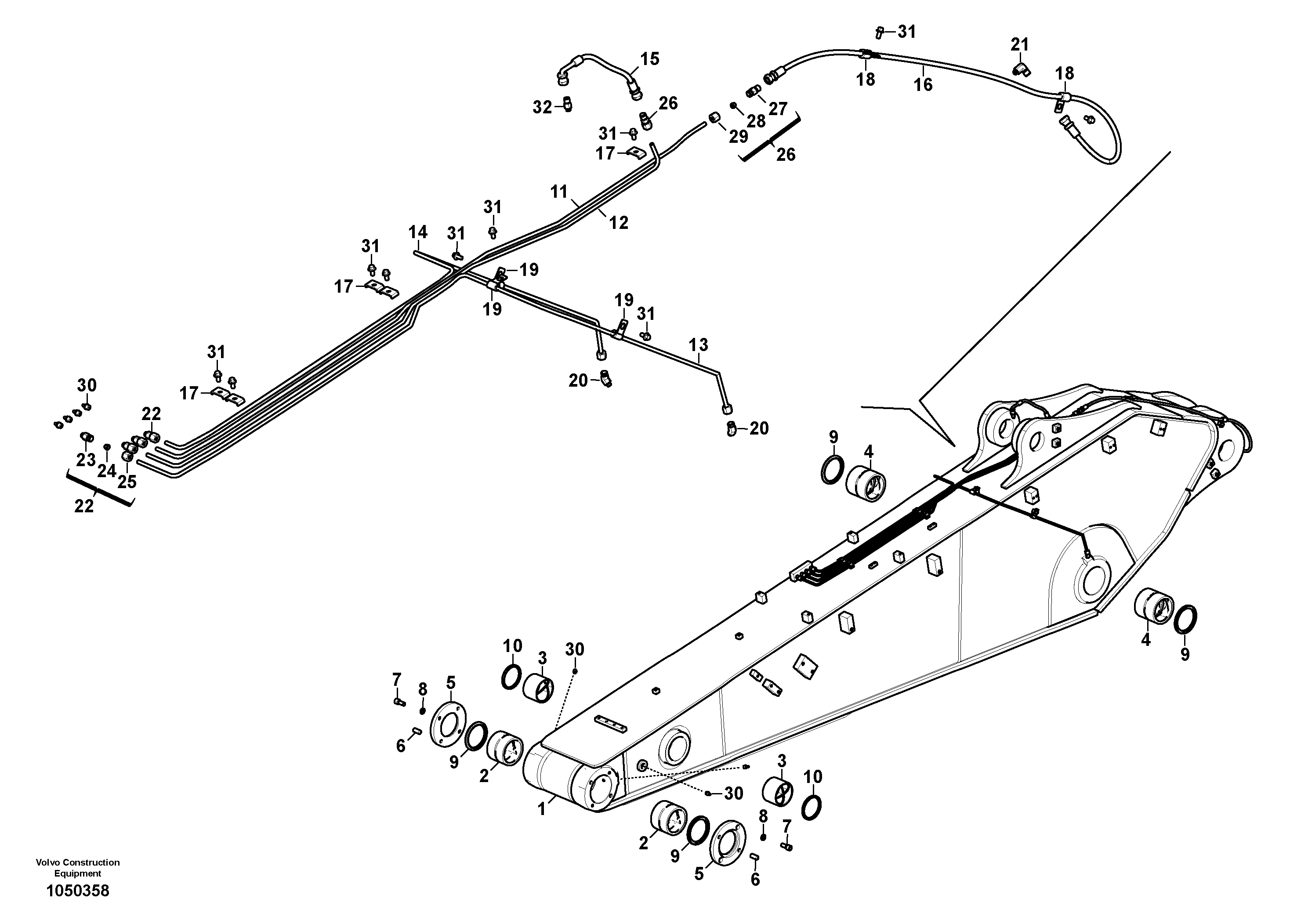 Dipper Arm VOE14729875 VOLVO