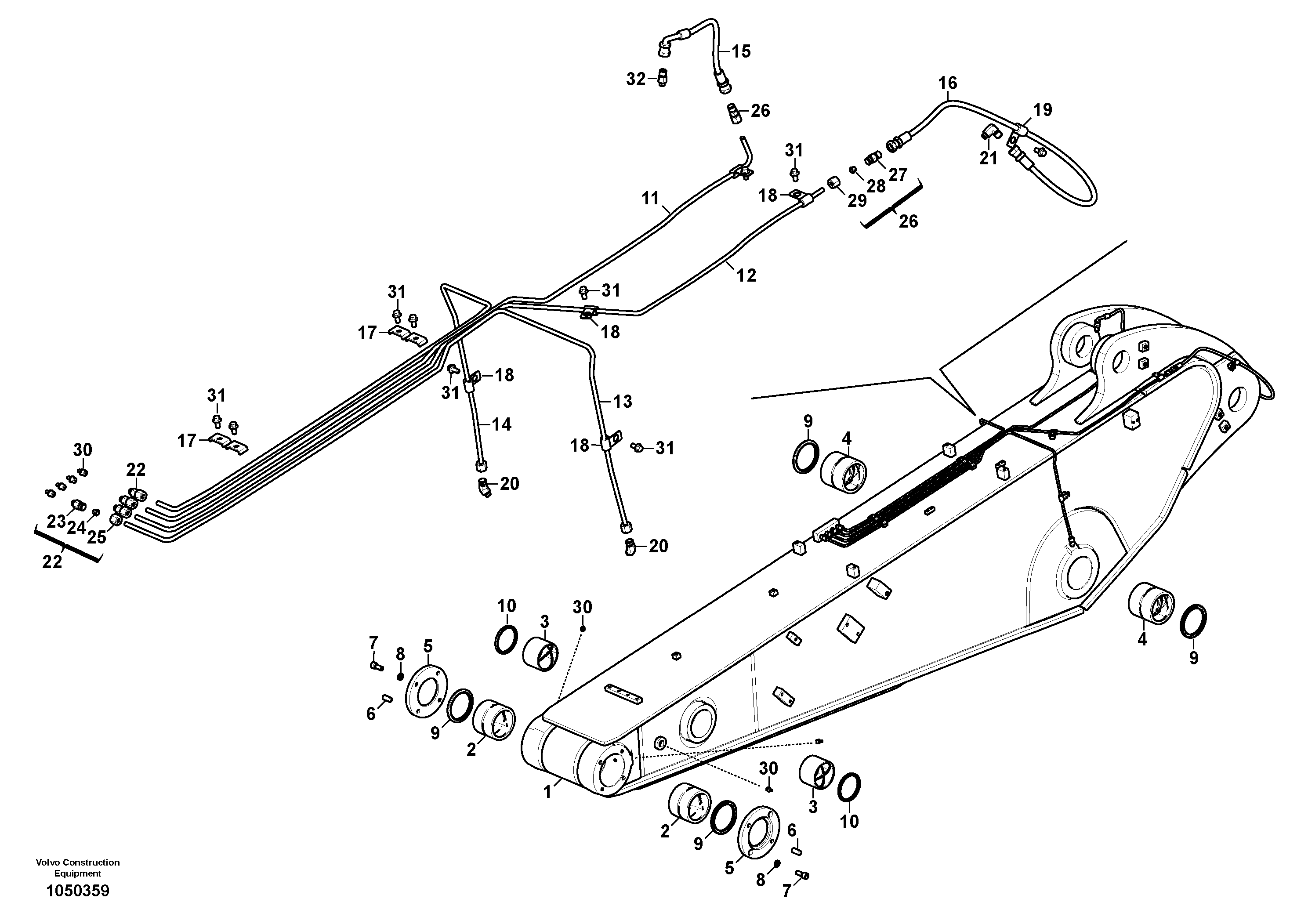 Dipper Arm VOE14729865 VOLVO