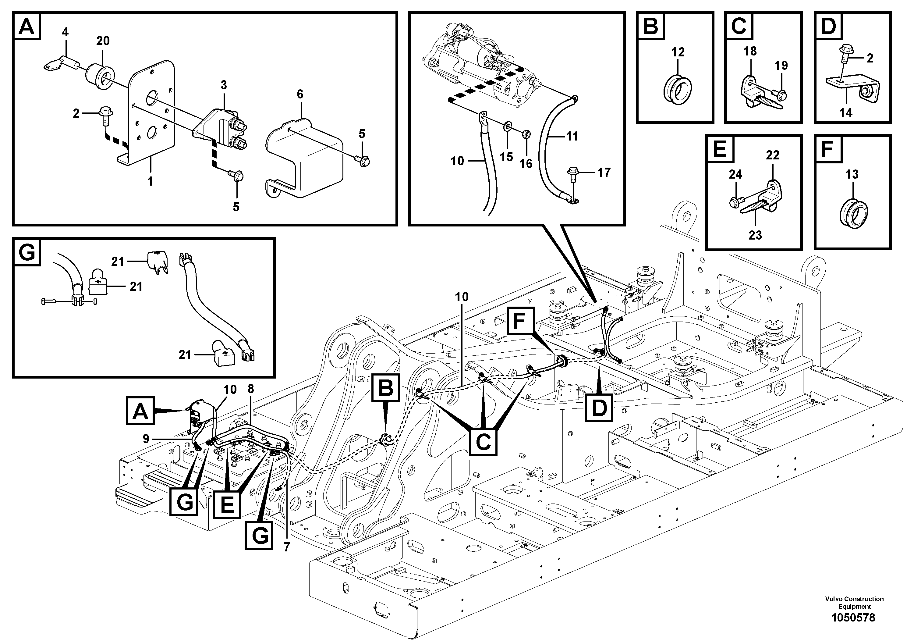 Seat frame VOE14675307 VOLVO