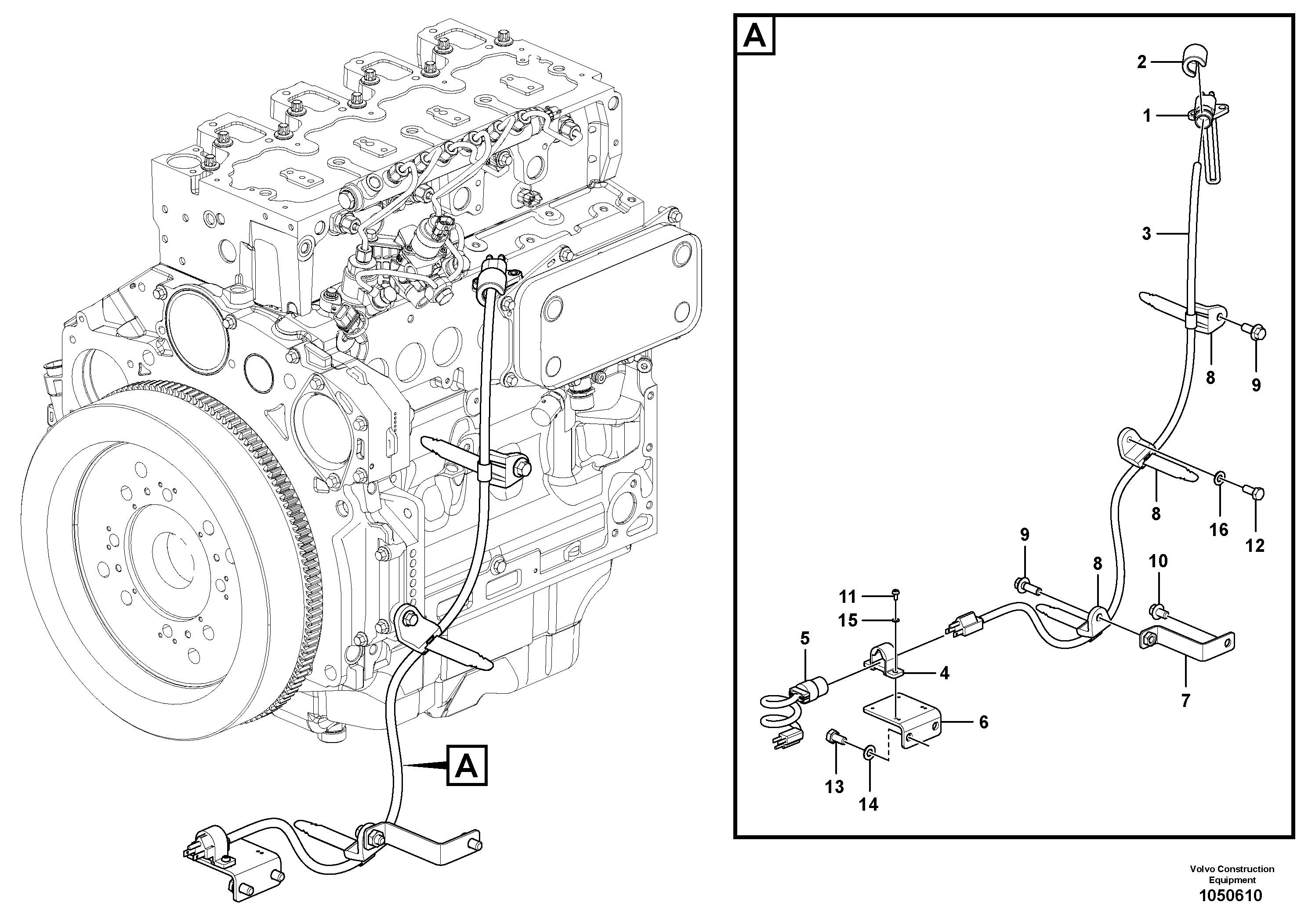 Seat frame VOE14669977 VOLVO
