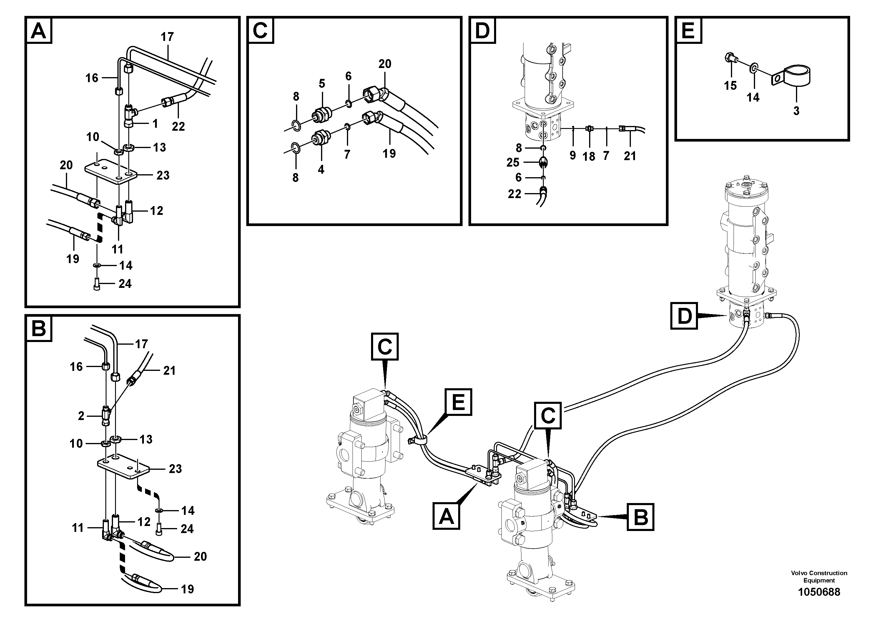 Timing gear casing VOE15801042 VOLVO