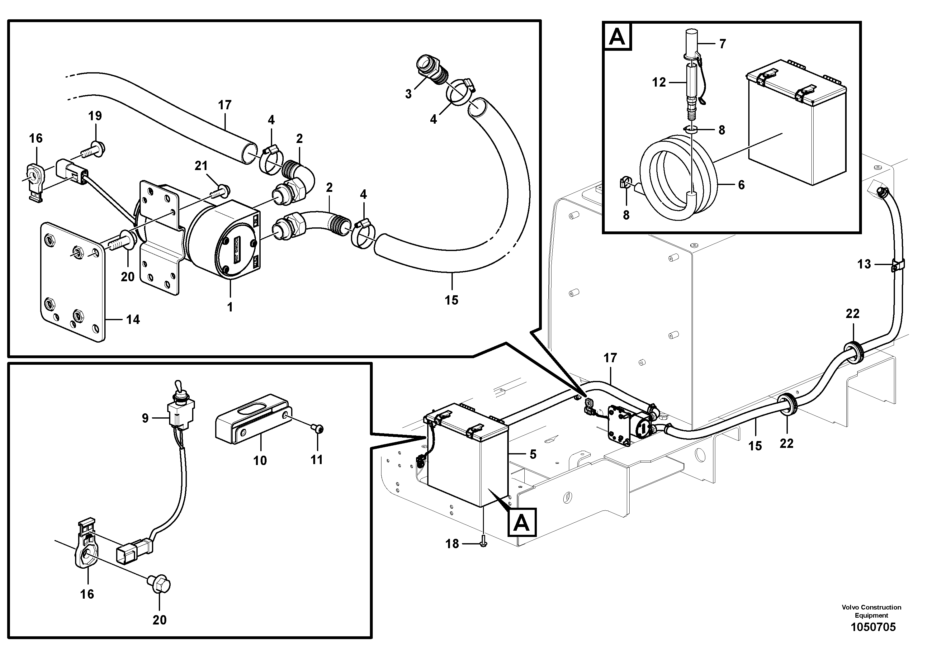 Seat frame VOE14701774 VOLVO