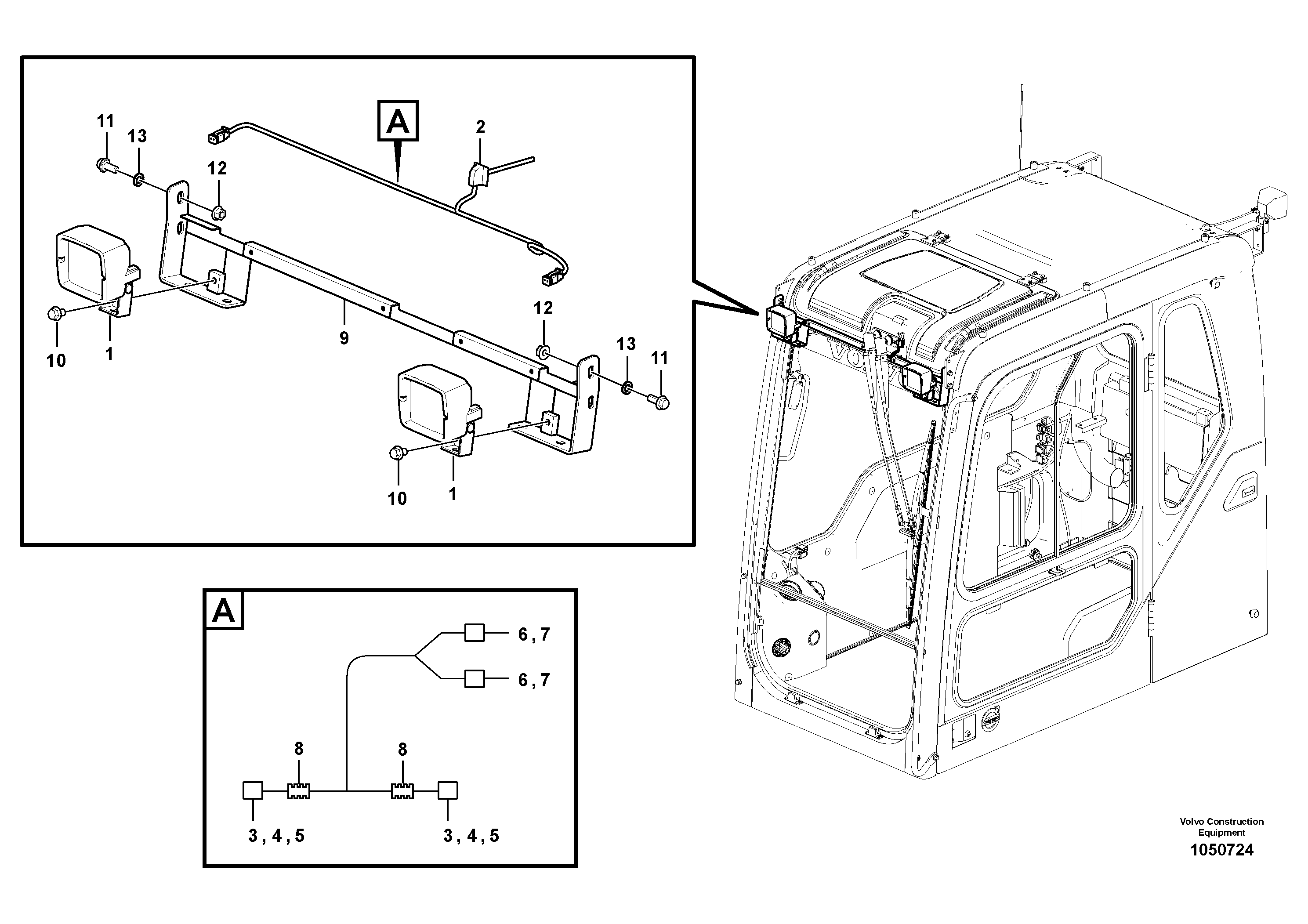 Seat frame VOE14701510 VOLVO