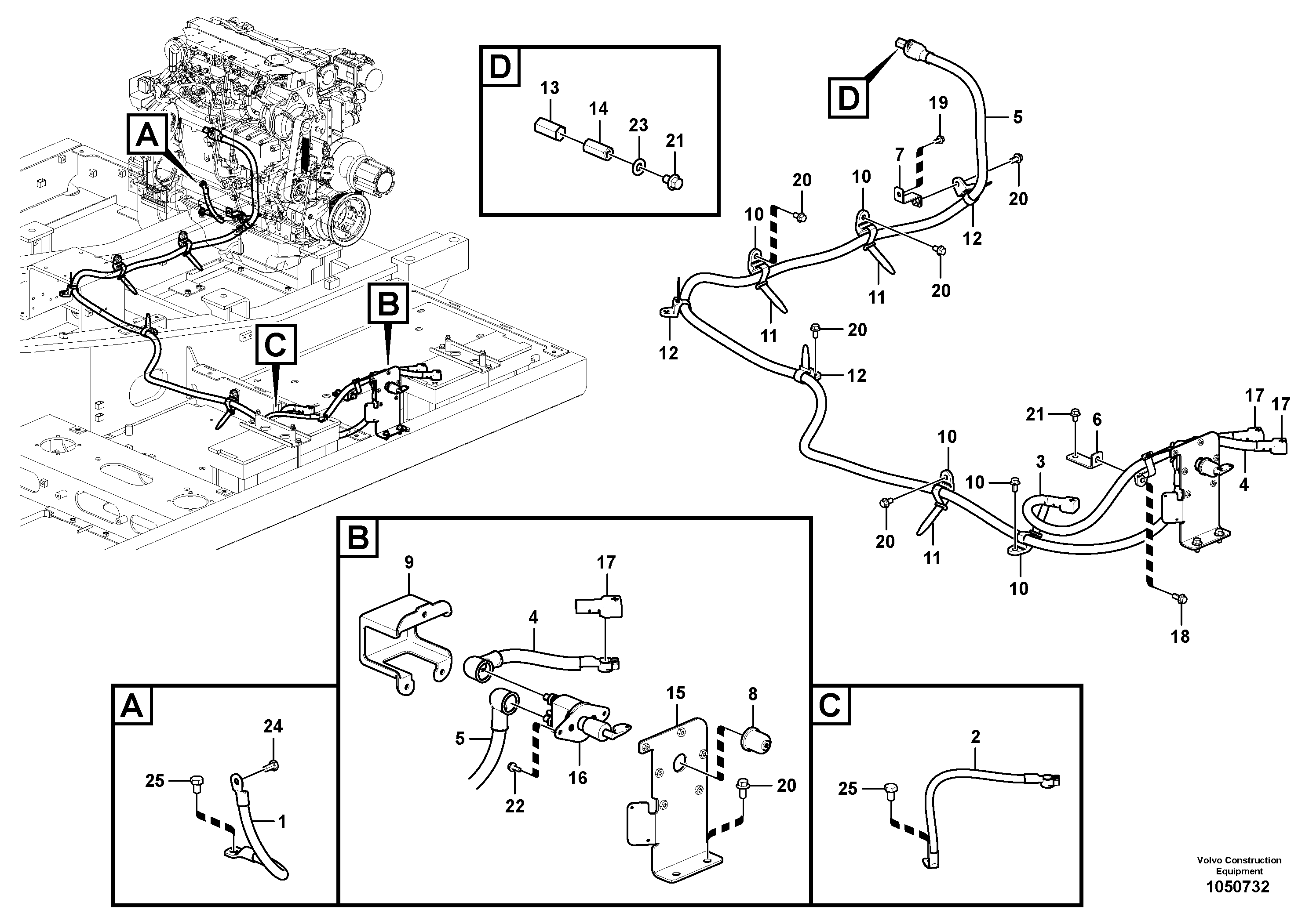 Seat frame VOE14675312 VOLVO
