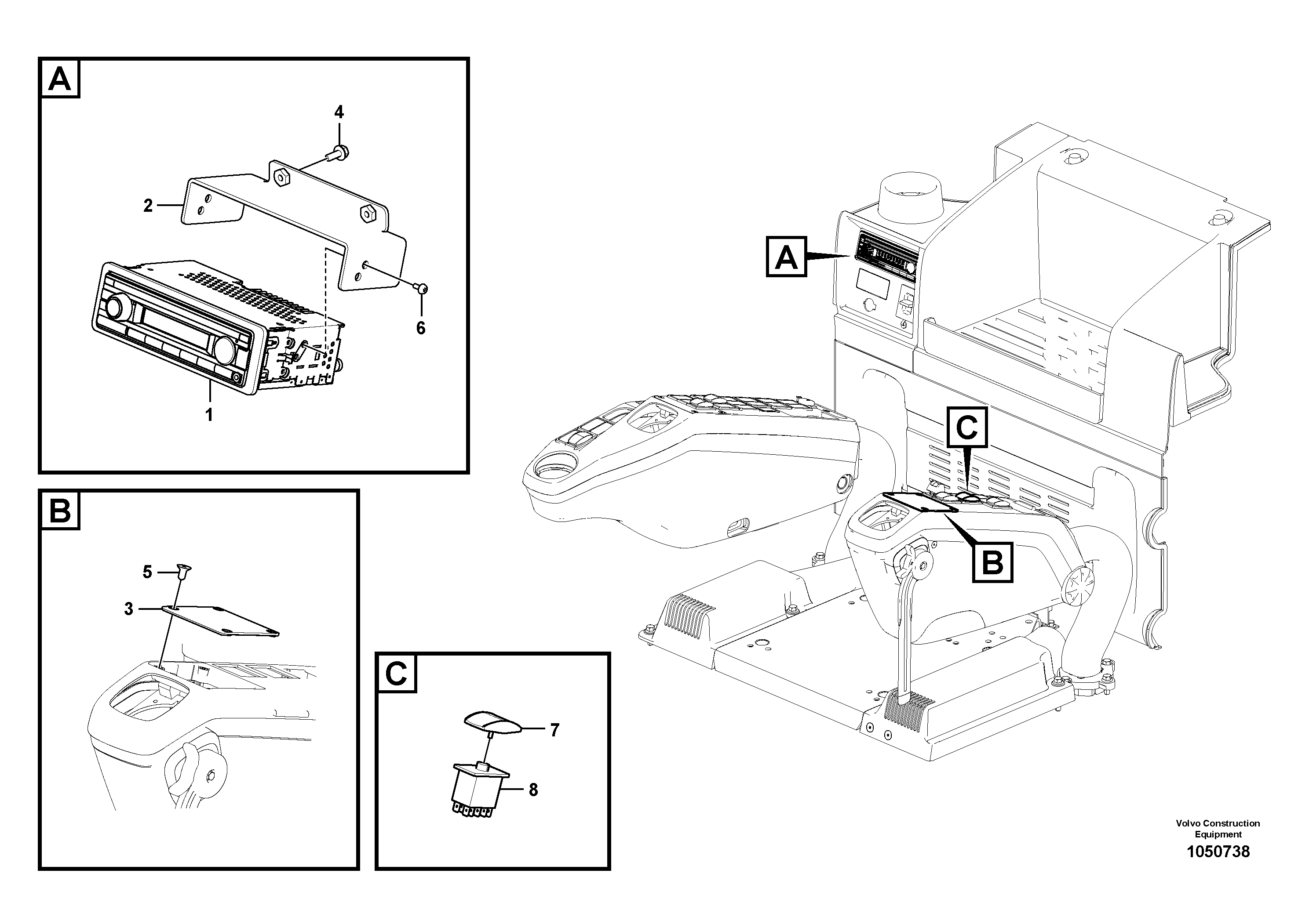 Seat frame VOE14672585 VOLVO