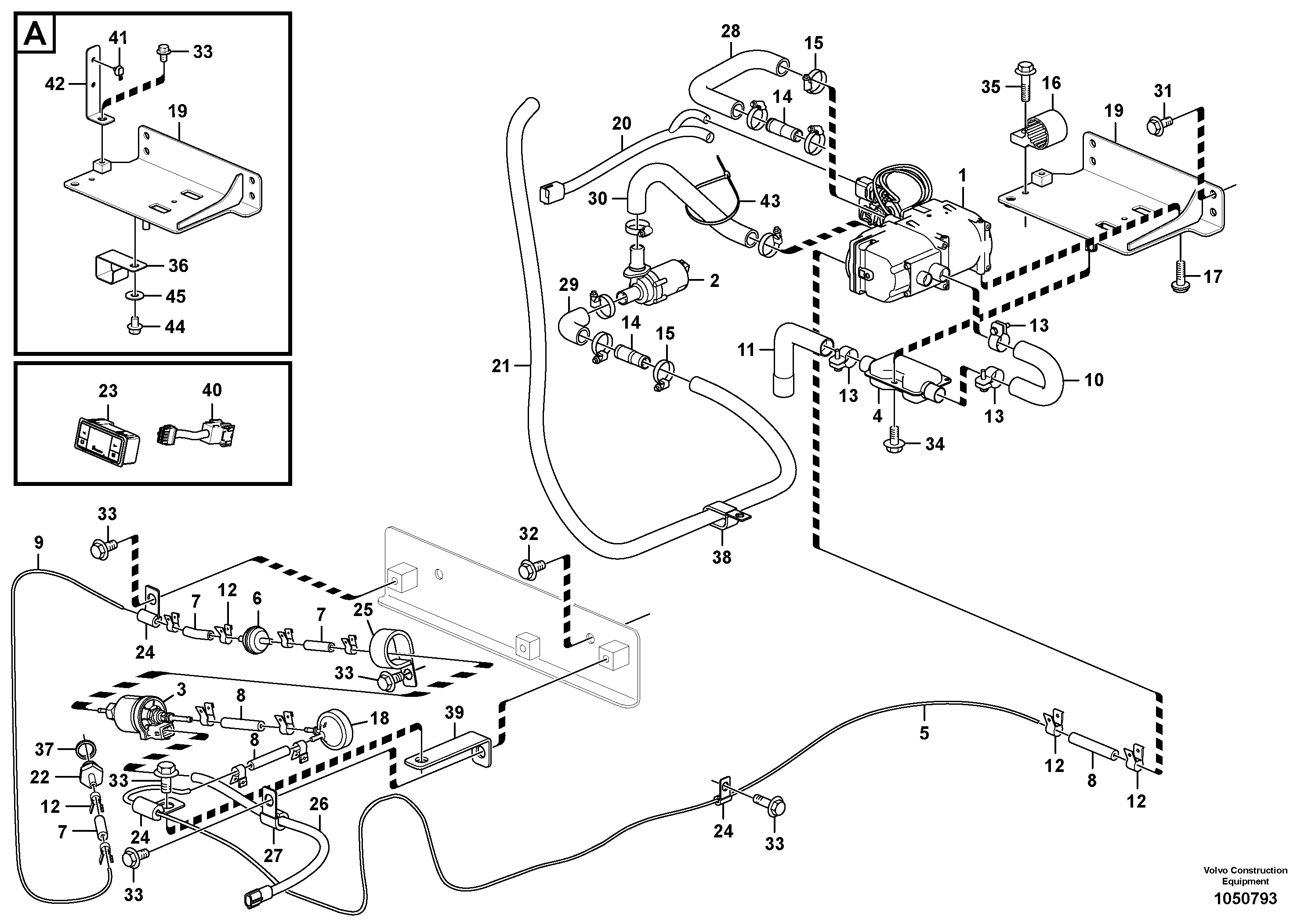 Seat frame VOE14692500 VOLVO