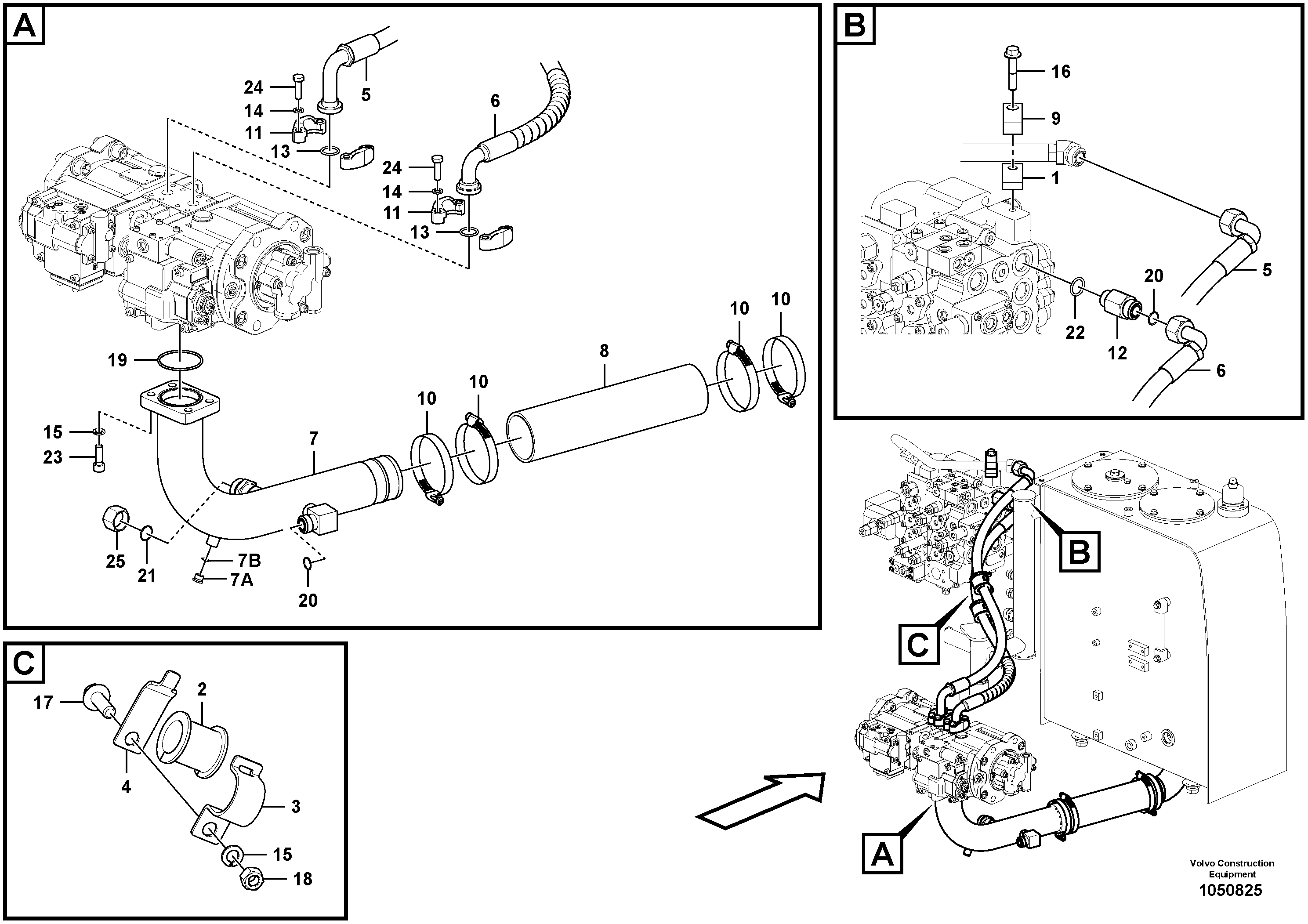 Timing gear casing VOE14667367 VOLVO
