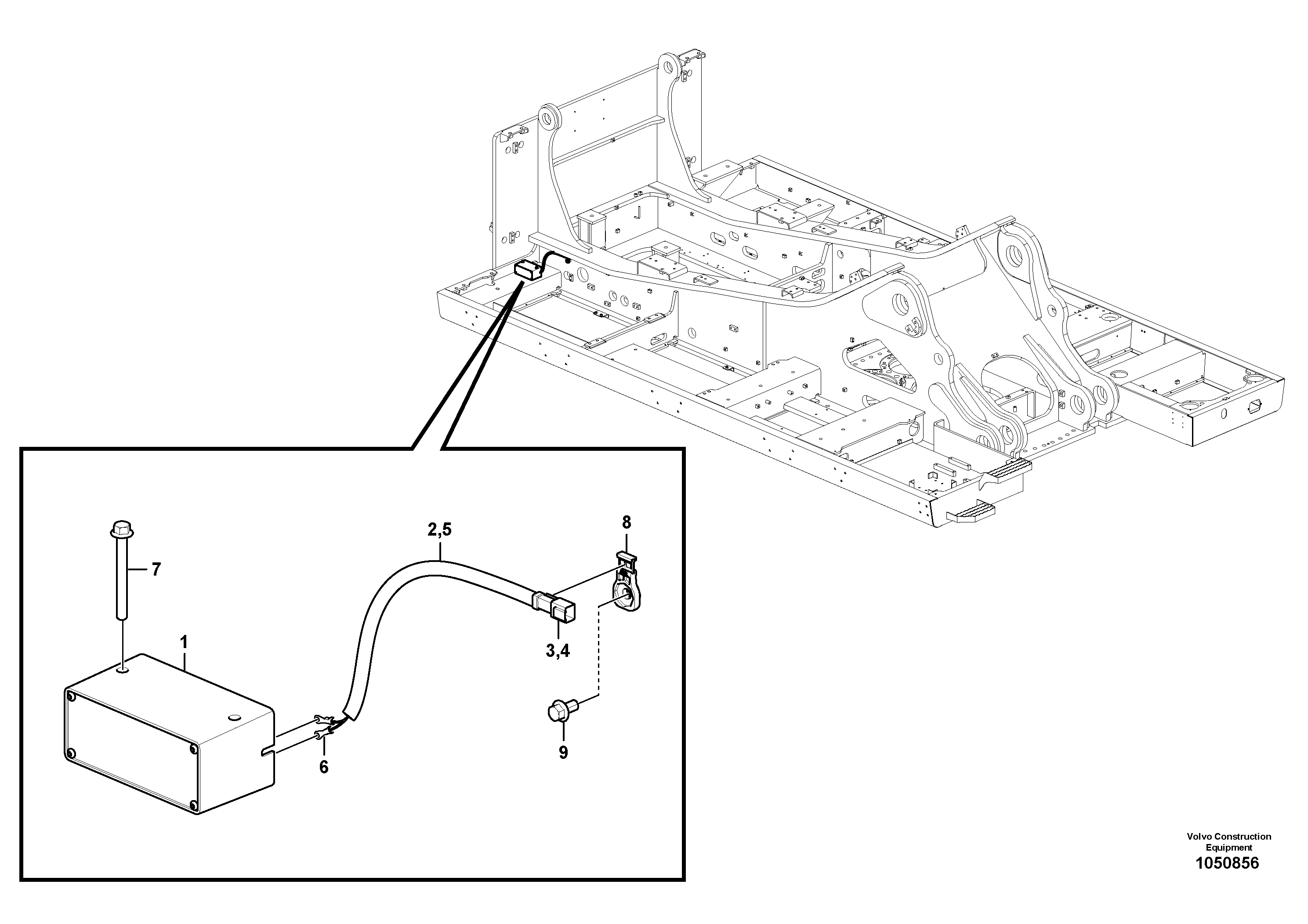 Seat frame VOE14698326 VOLVO