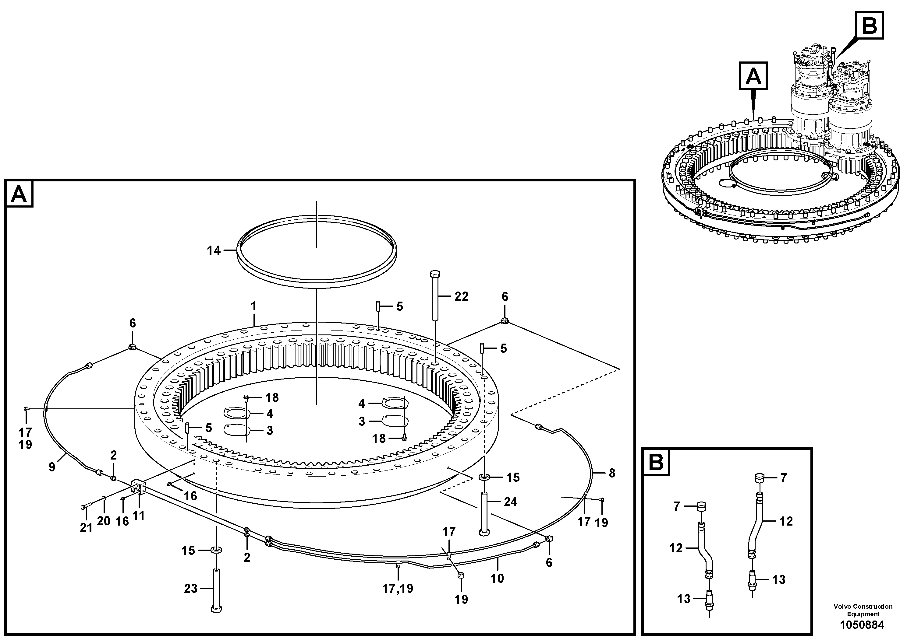 Hexagon screw VOE60110055 VOLVO