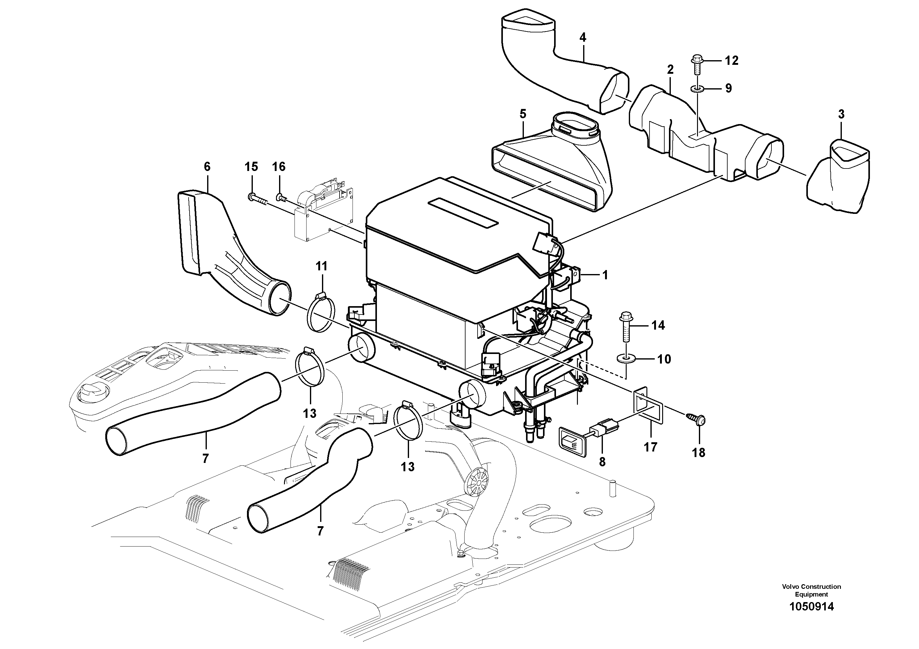Bracket VOE14611580 VOLVO