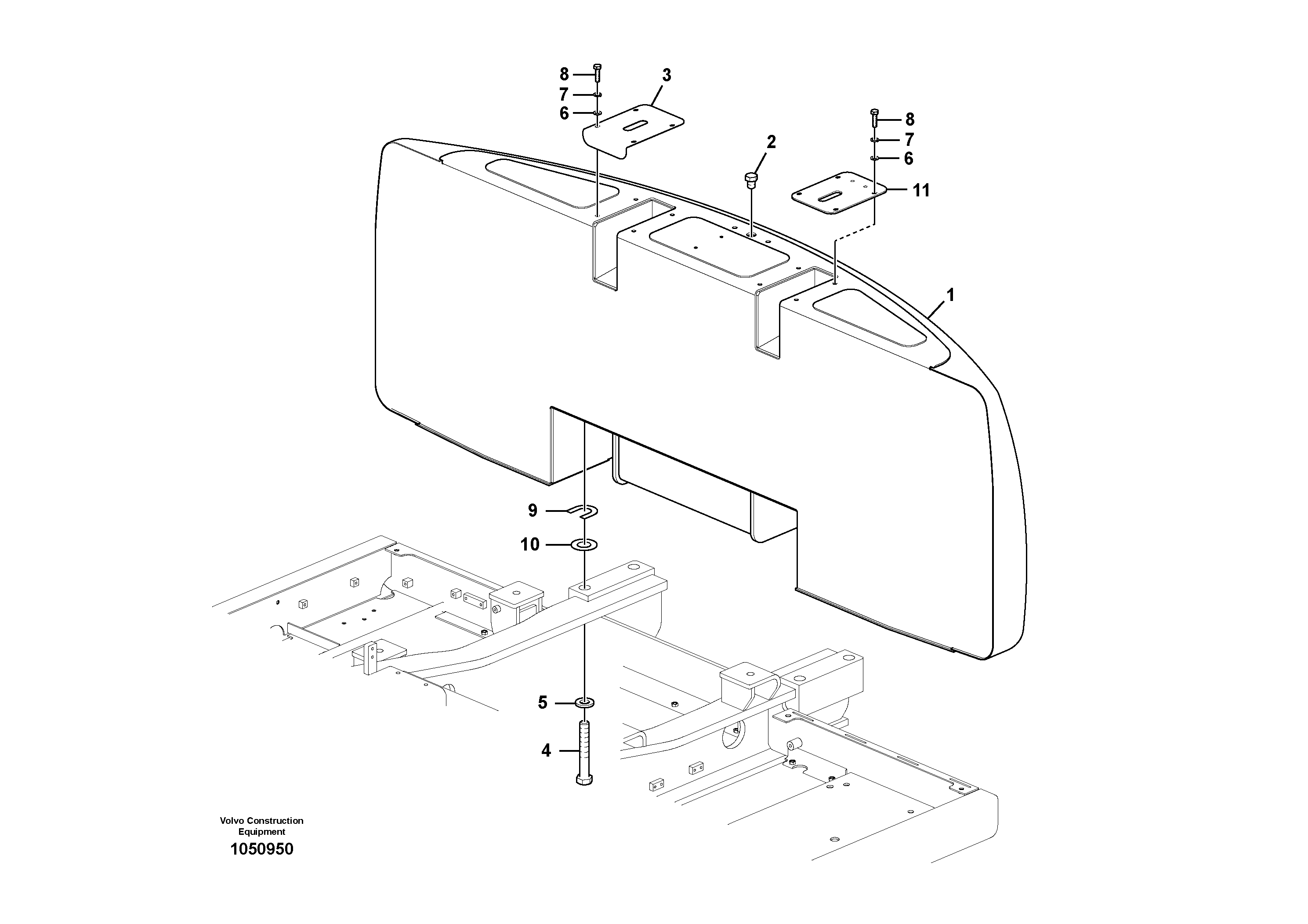 Counterweight VOE14732285 VOLVO