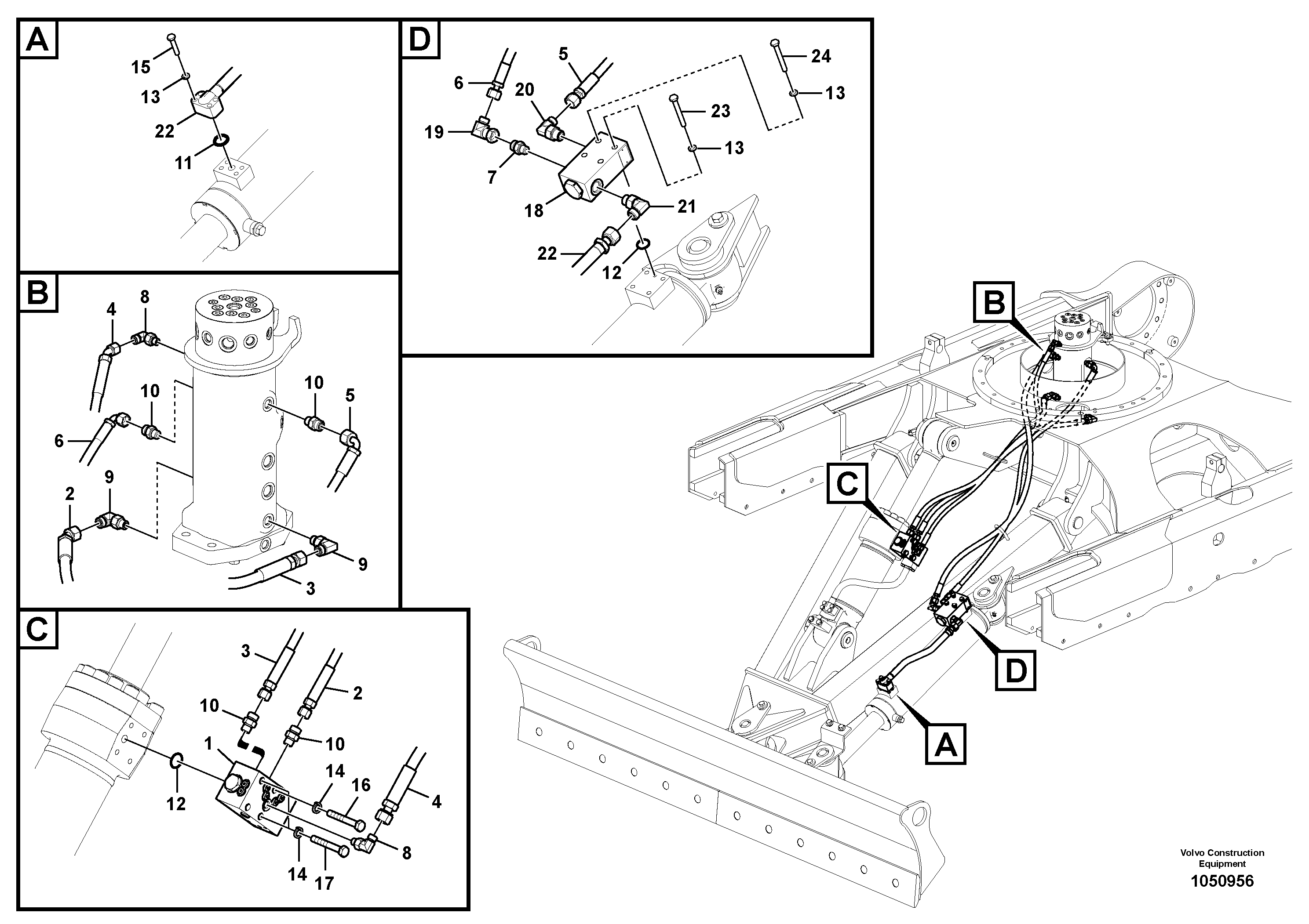 Mounting rail VOE997426 VOLVO