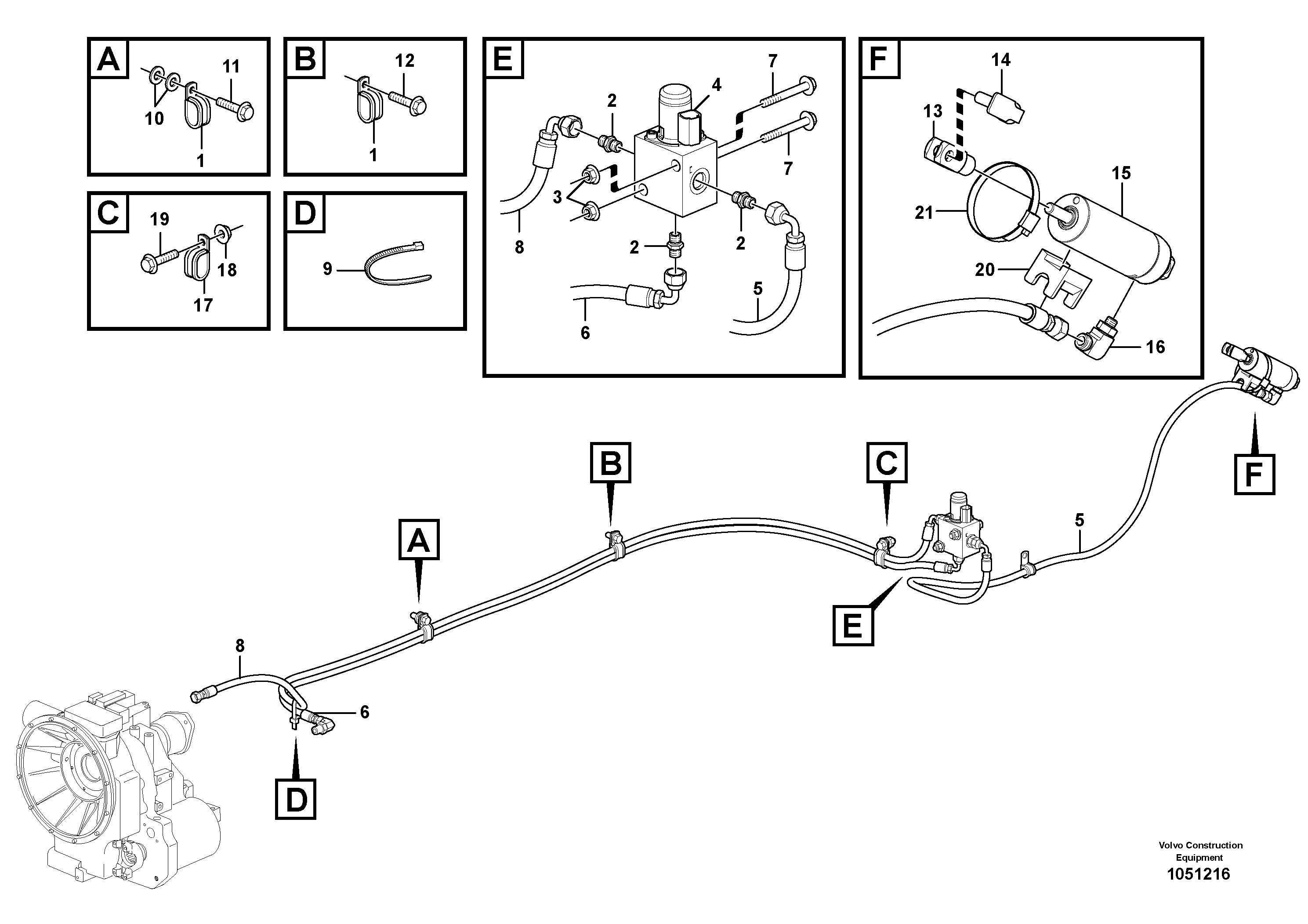Timing gear casing VOE15025388 VOLVO