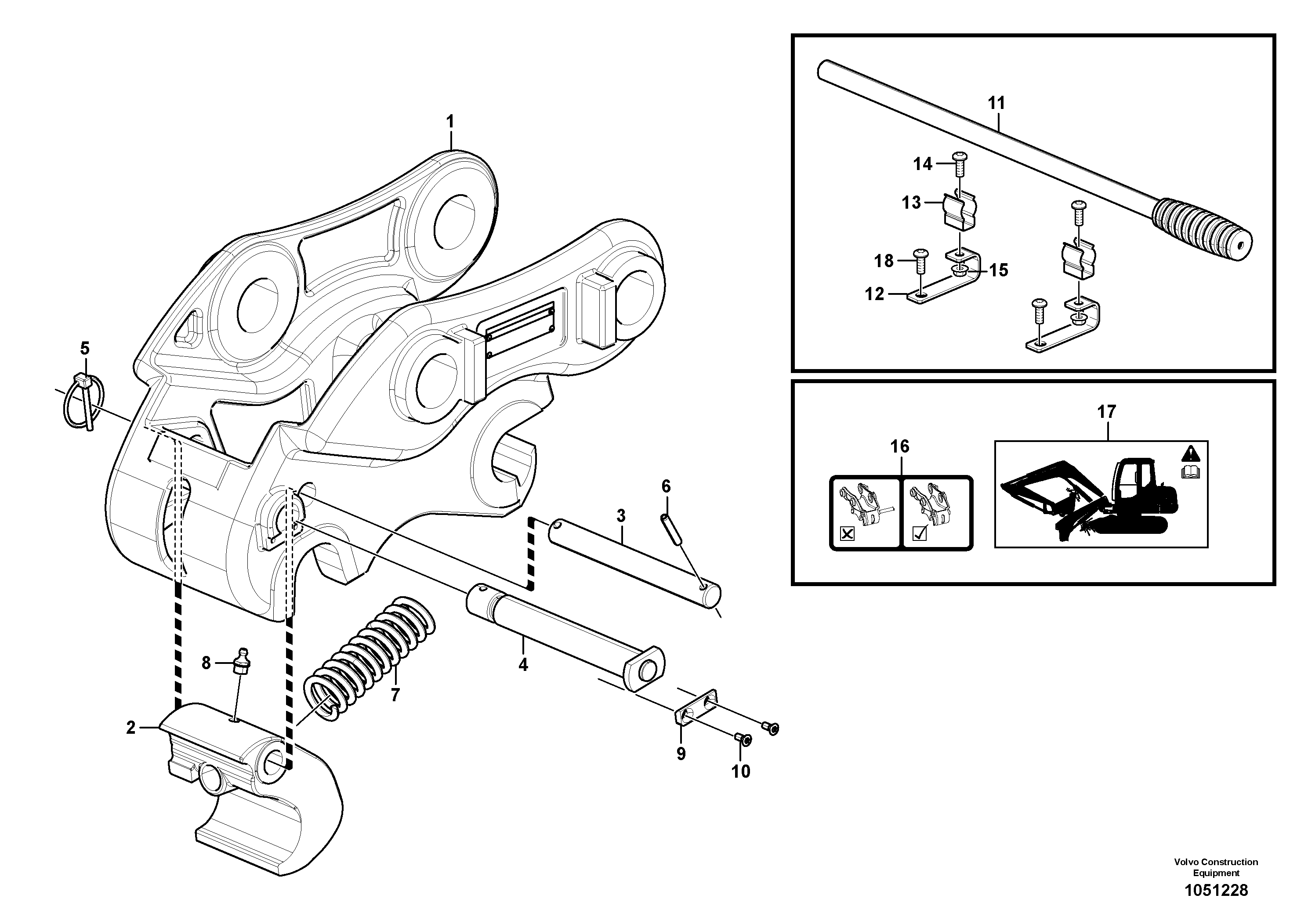 Steering Stop VOE15623596 VOLVO