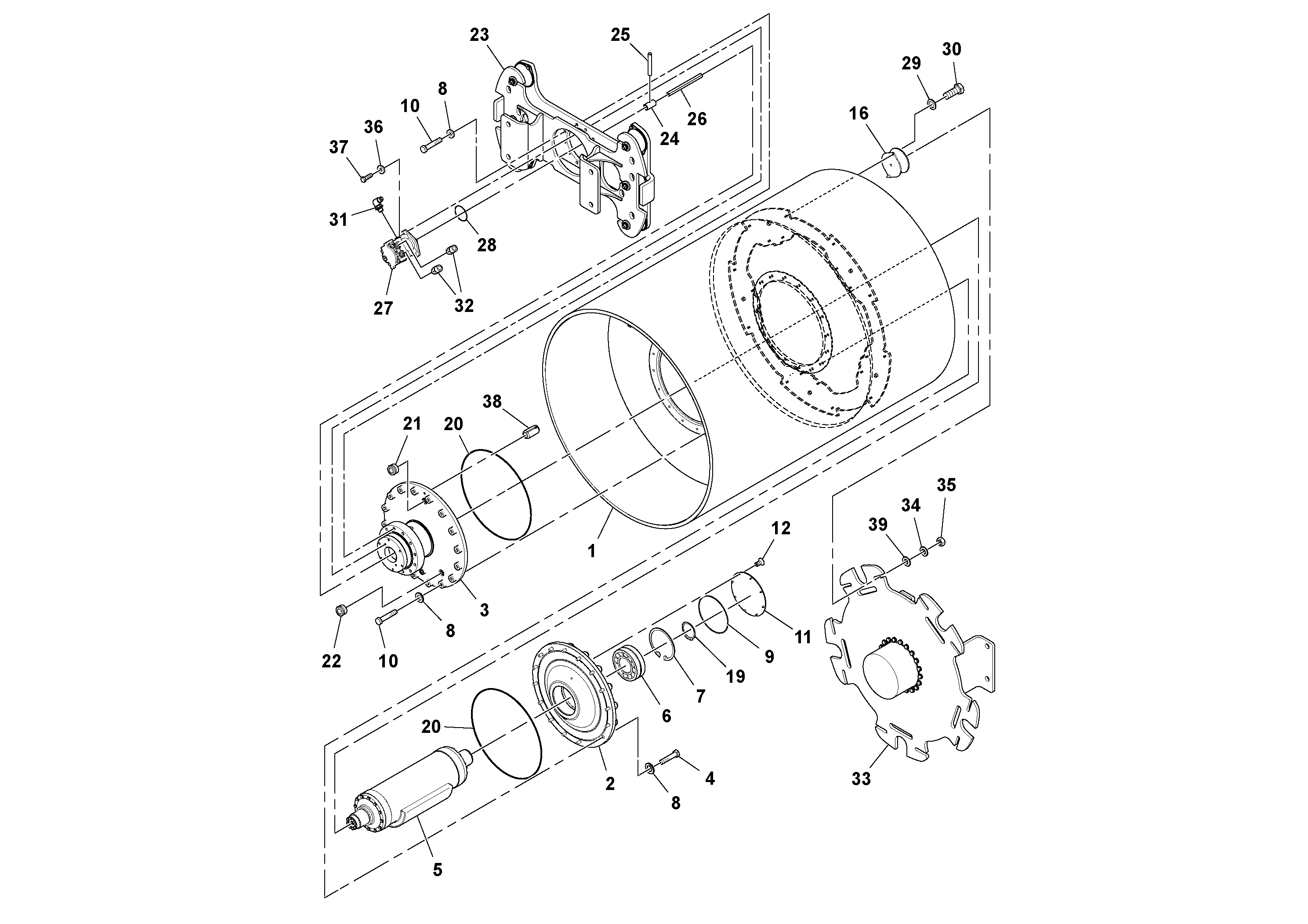 Balancer gasket RM13320114 VOLVO
