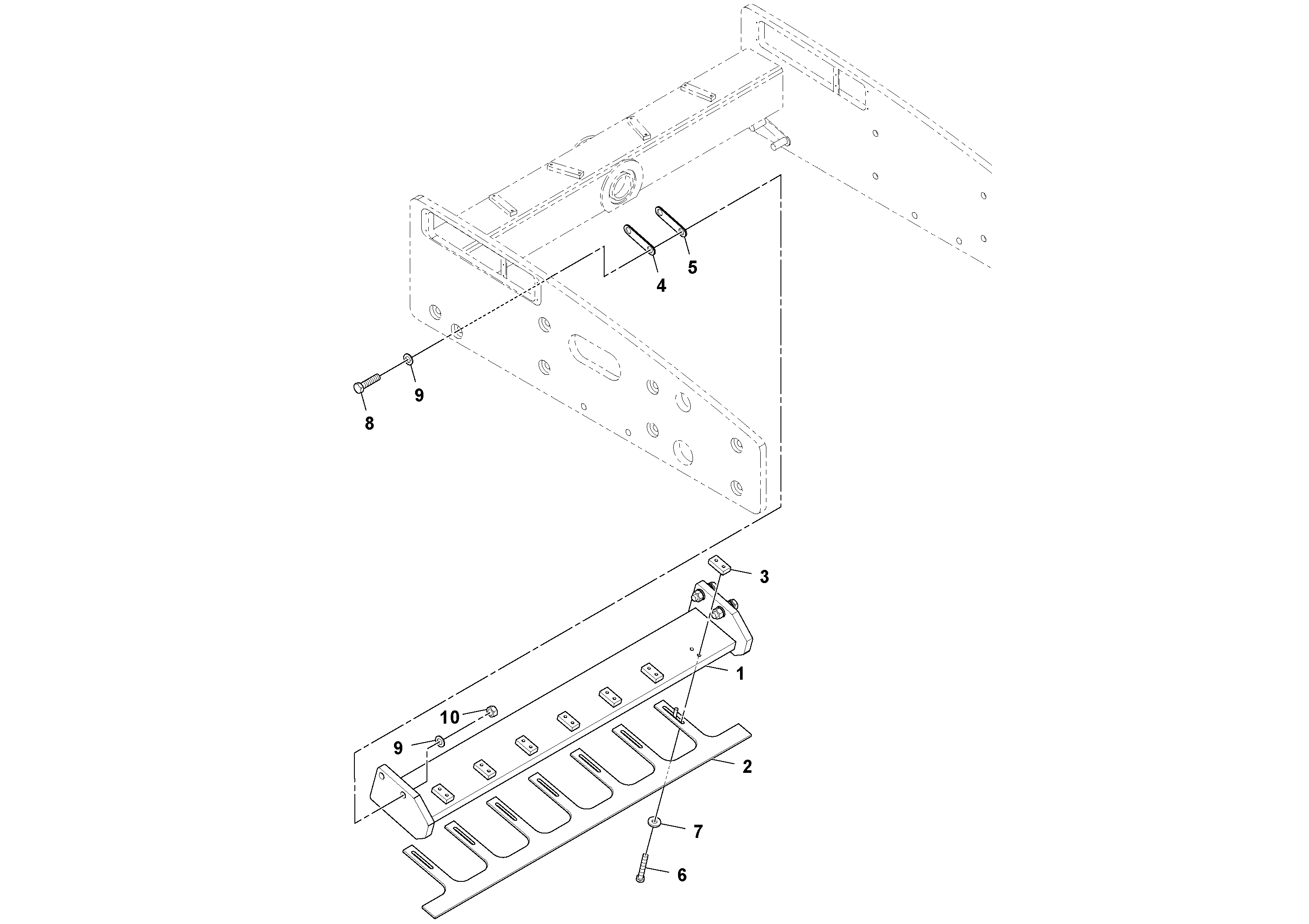 Mounting rail RM96747951 VOLVO