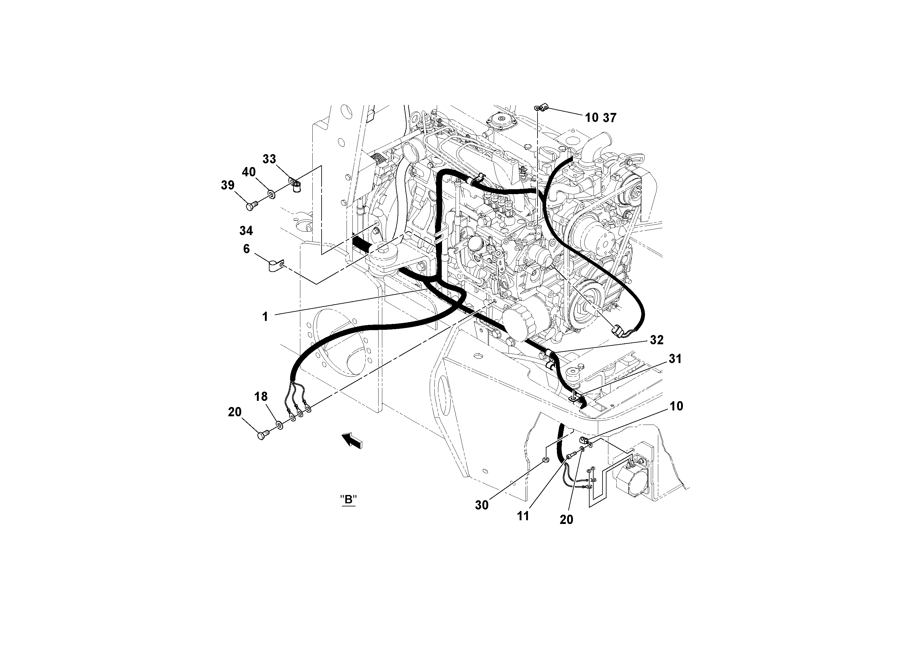 For upper engine part RM43990118 VOLVO