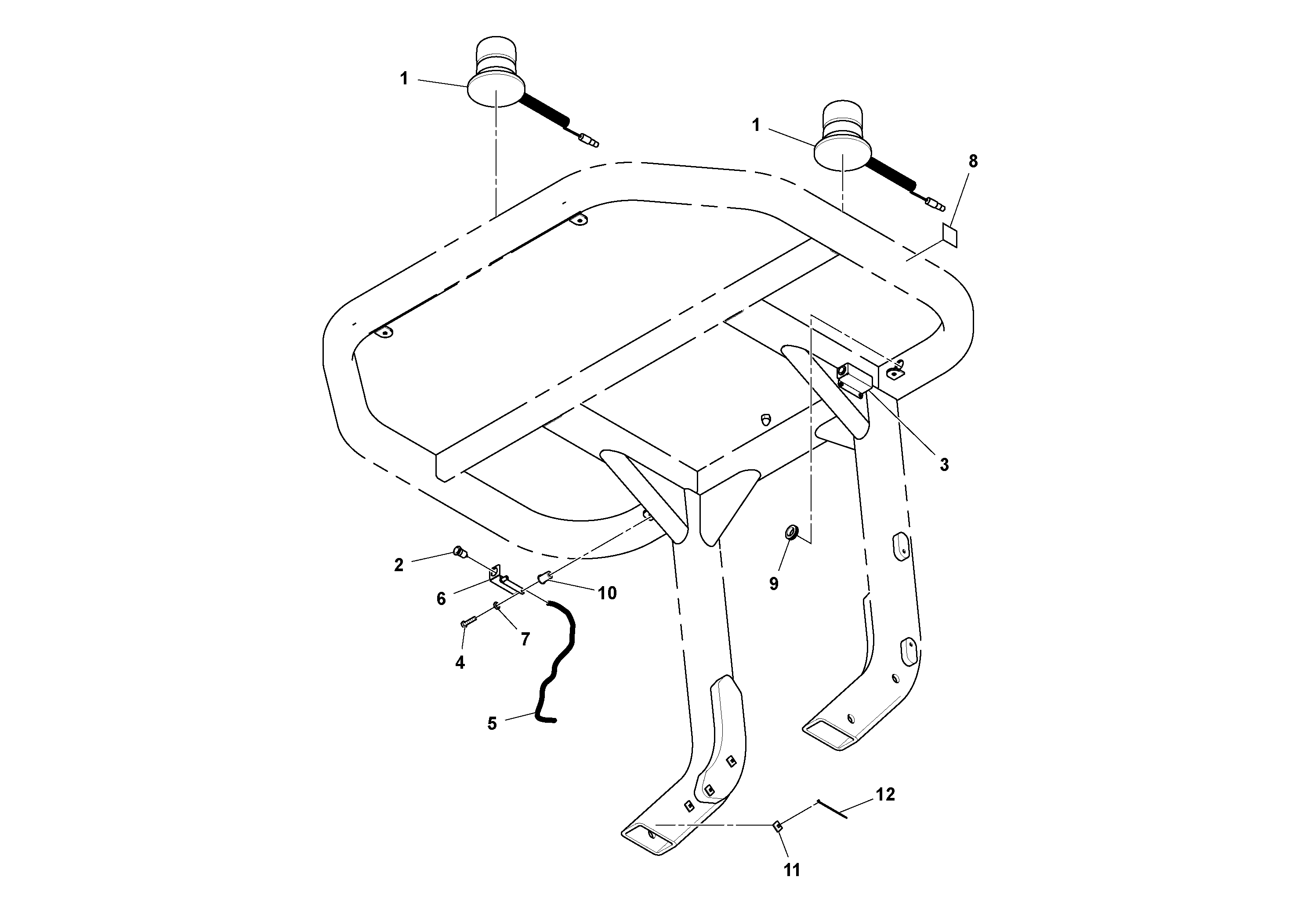 Seat frame RM13351697 VOLVO