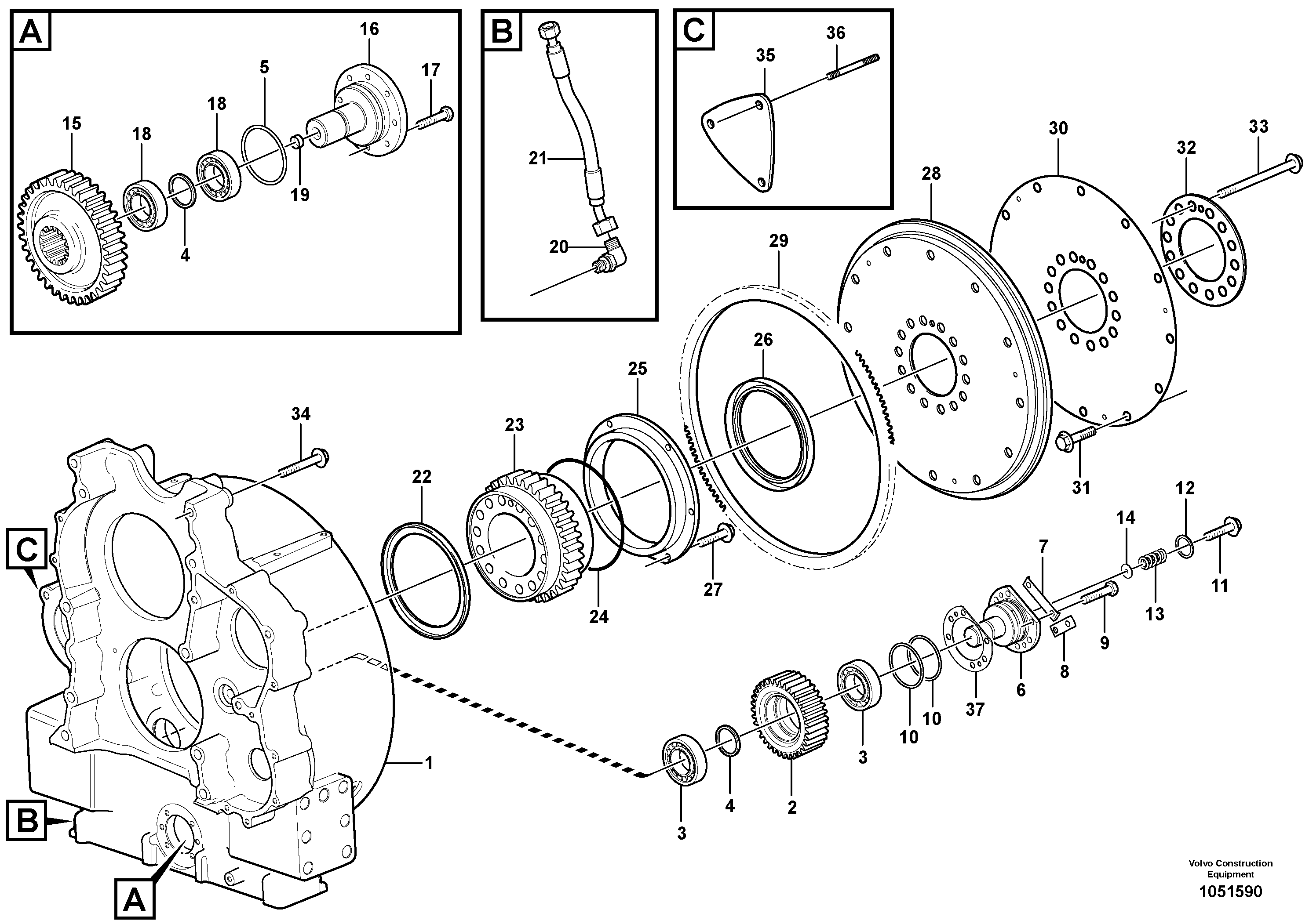 Thrust Plate VOE20464295 VOLVO