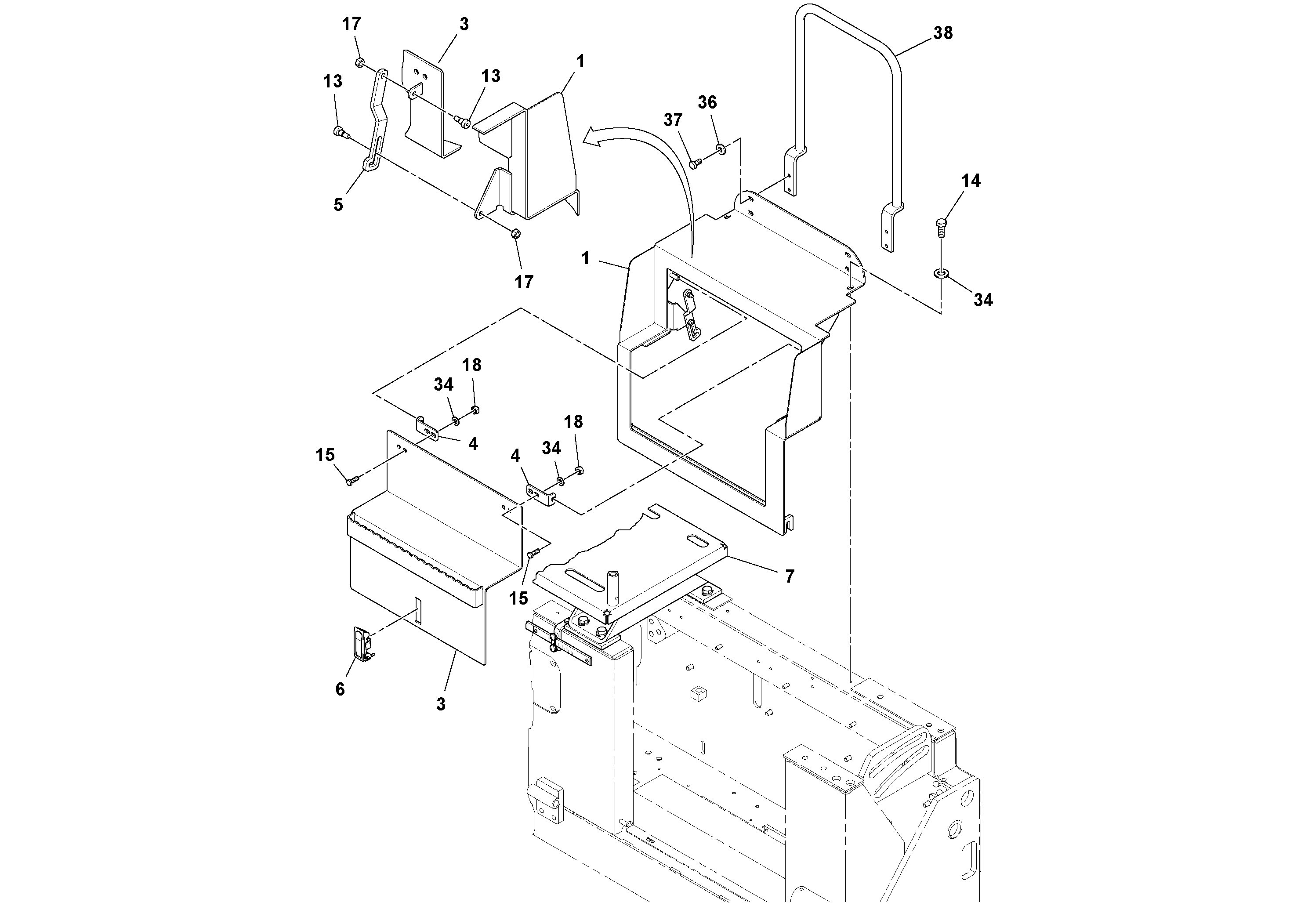 Seat frame RM43822766 VOLVO
