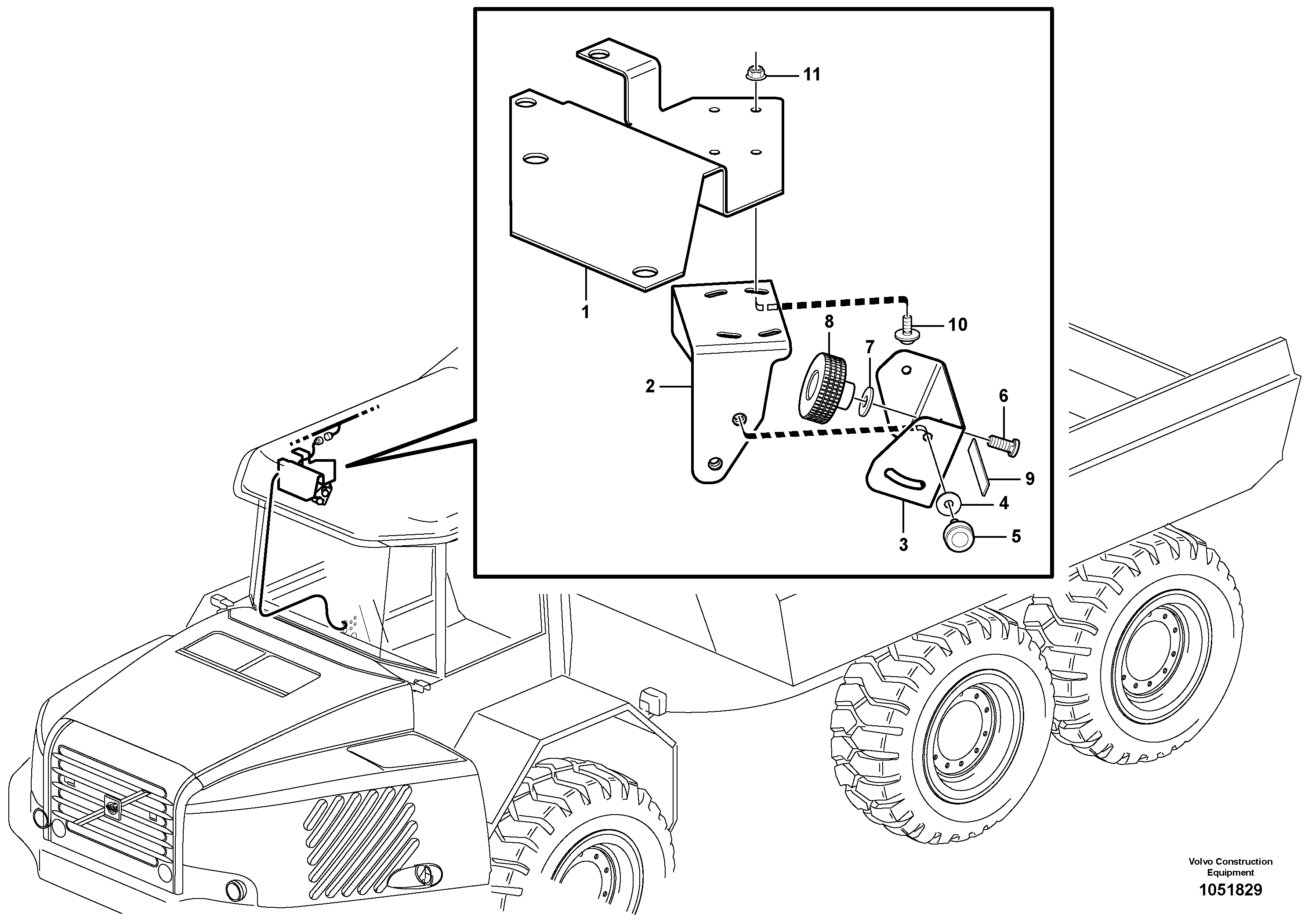 Seat frame VOE15121663 VOLVO