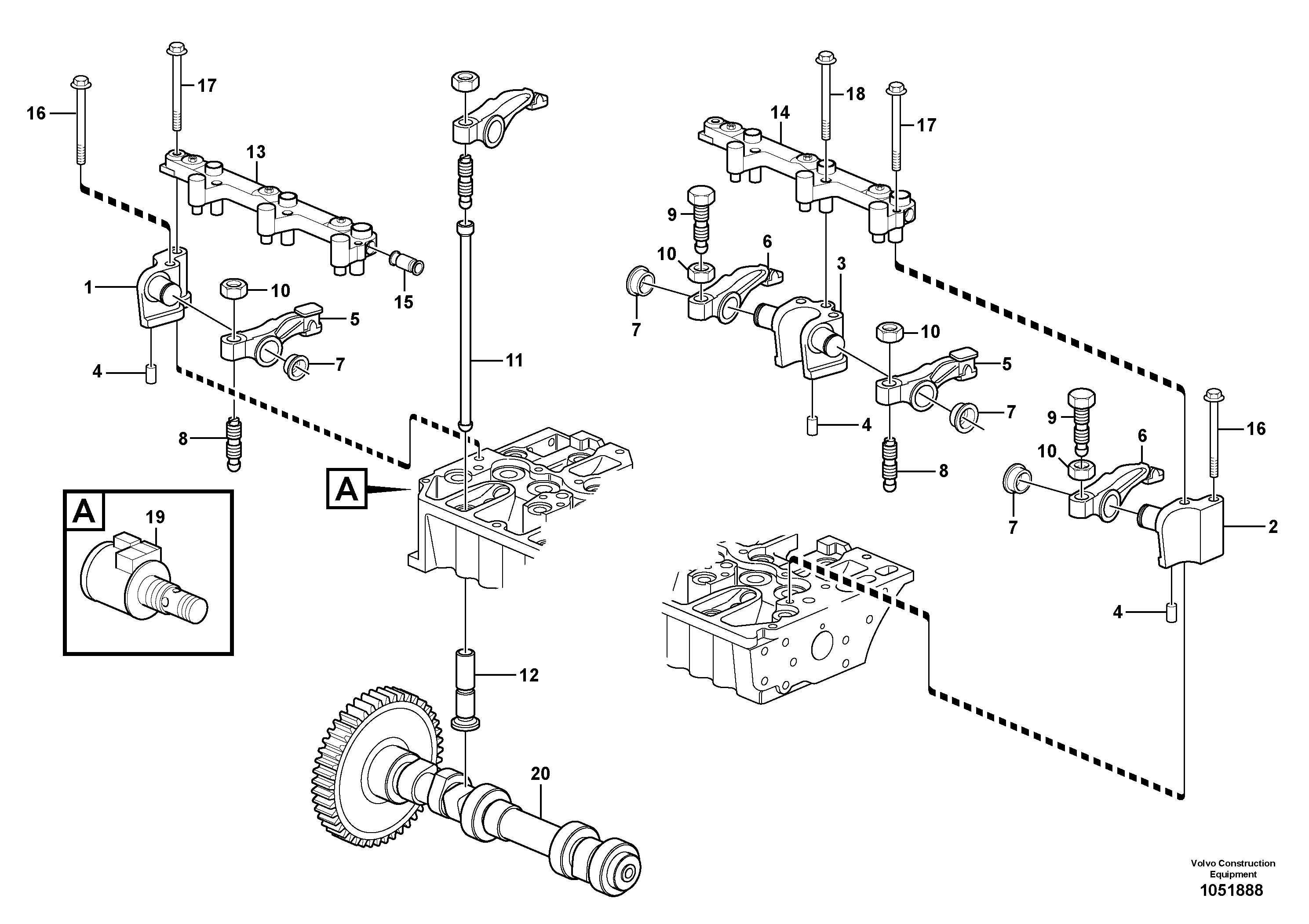 Spacer flange VOE21456429 VOLVO