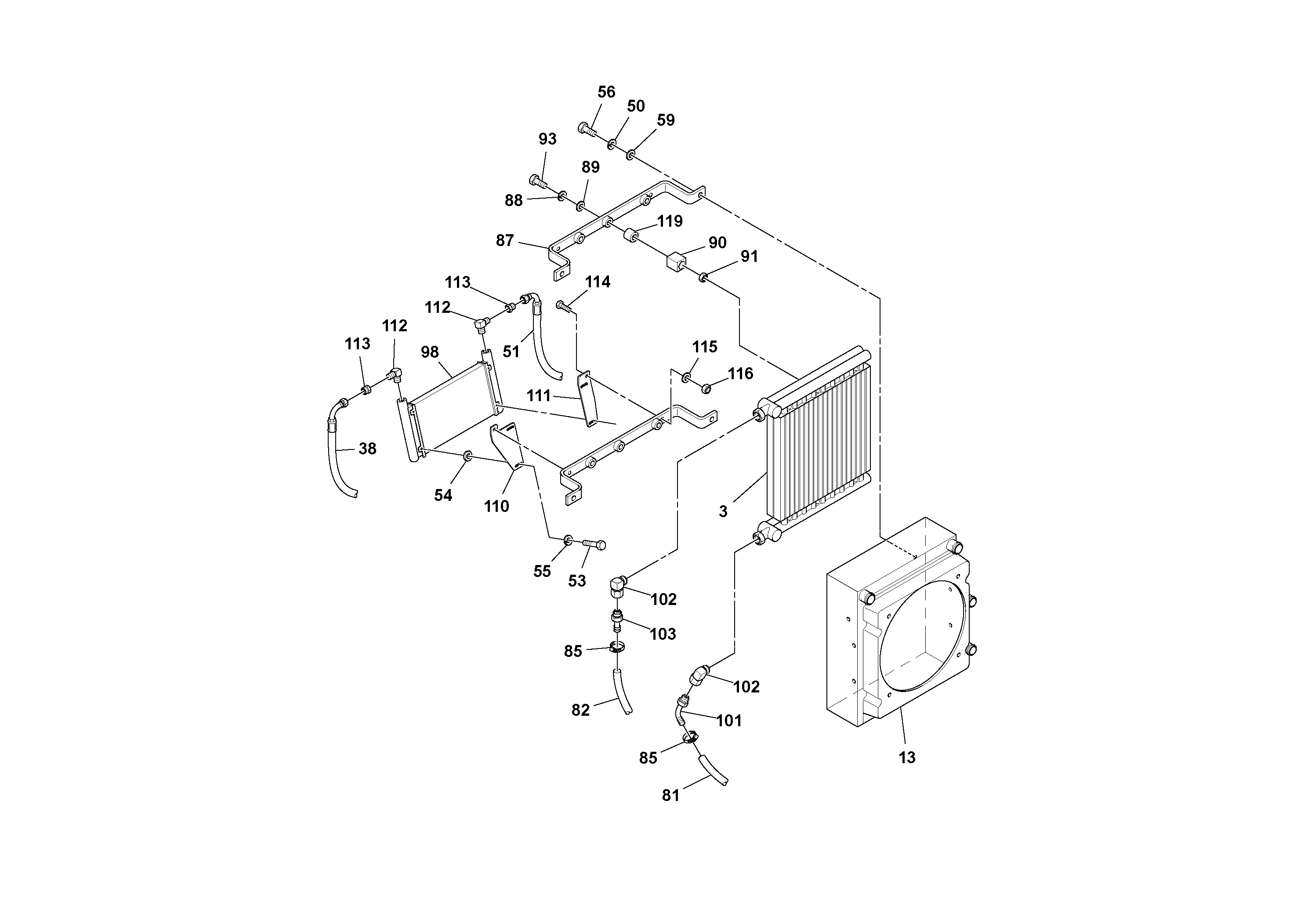 Seat frame RM13352786 VOLVO