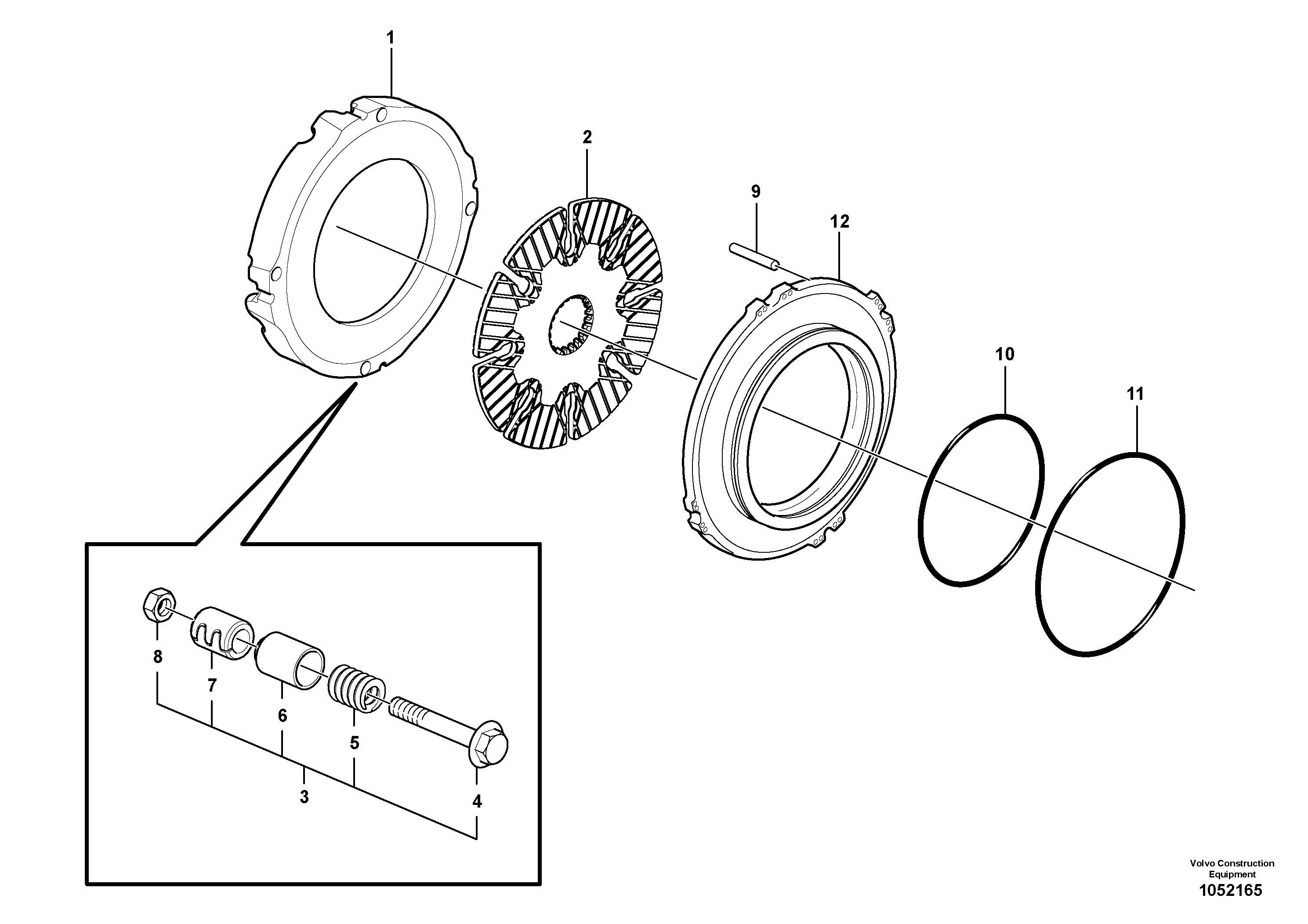 Bearing Spindle VOE11035528 VOLVO