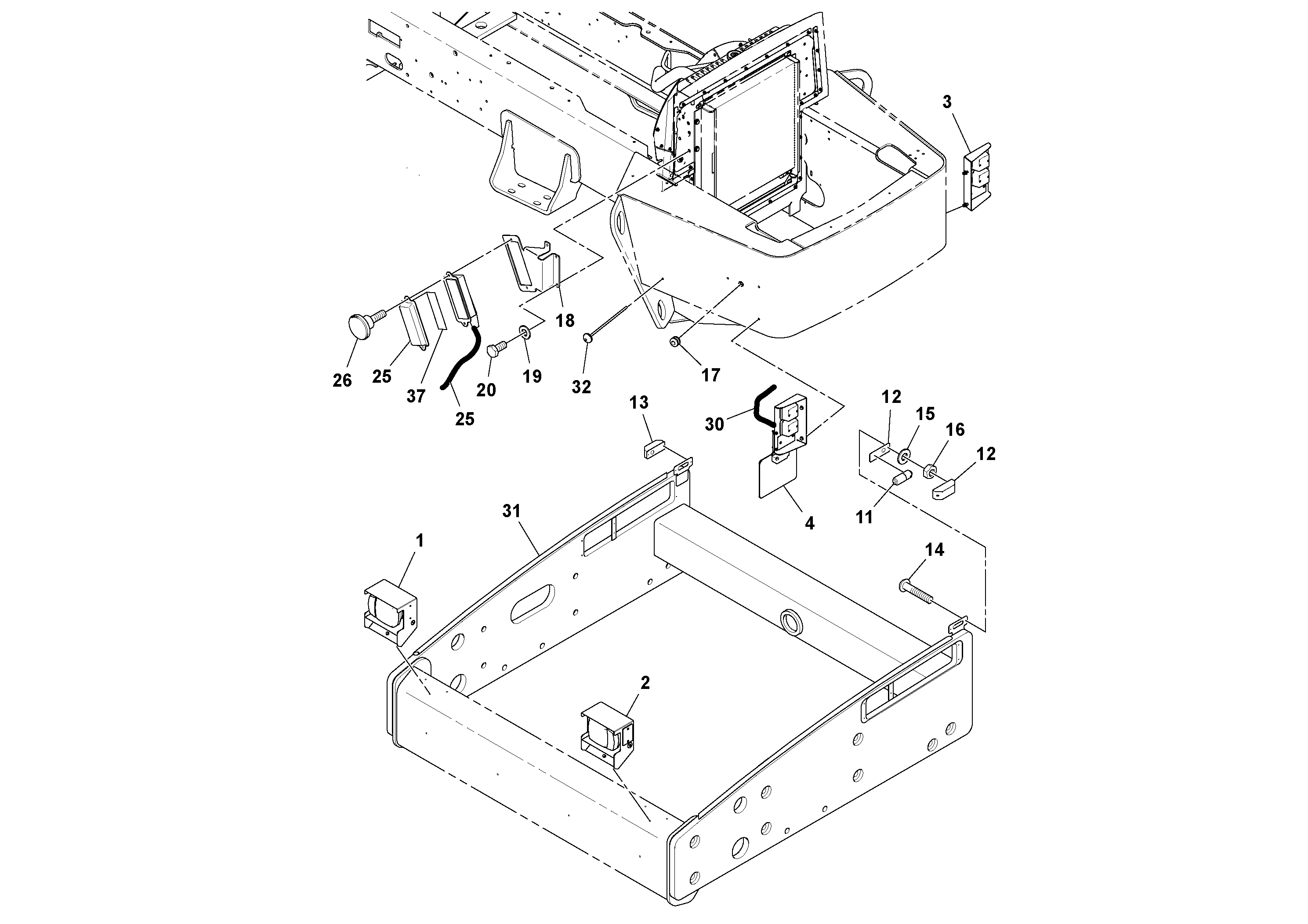 Seat frame RM13887229 VOLVO