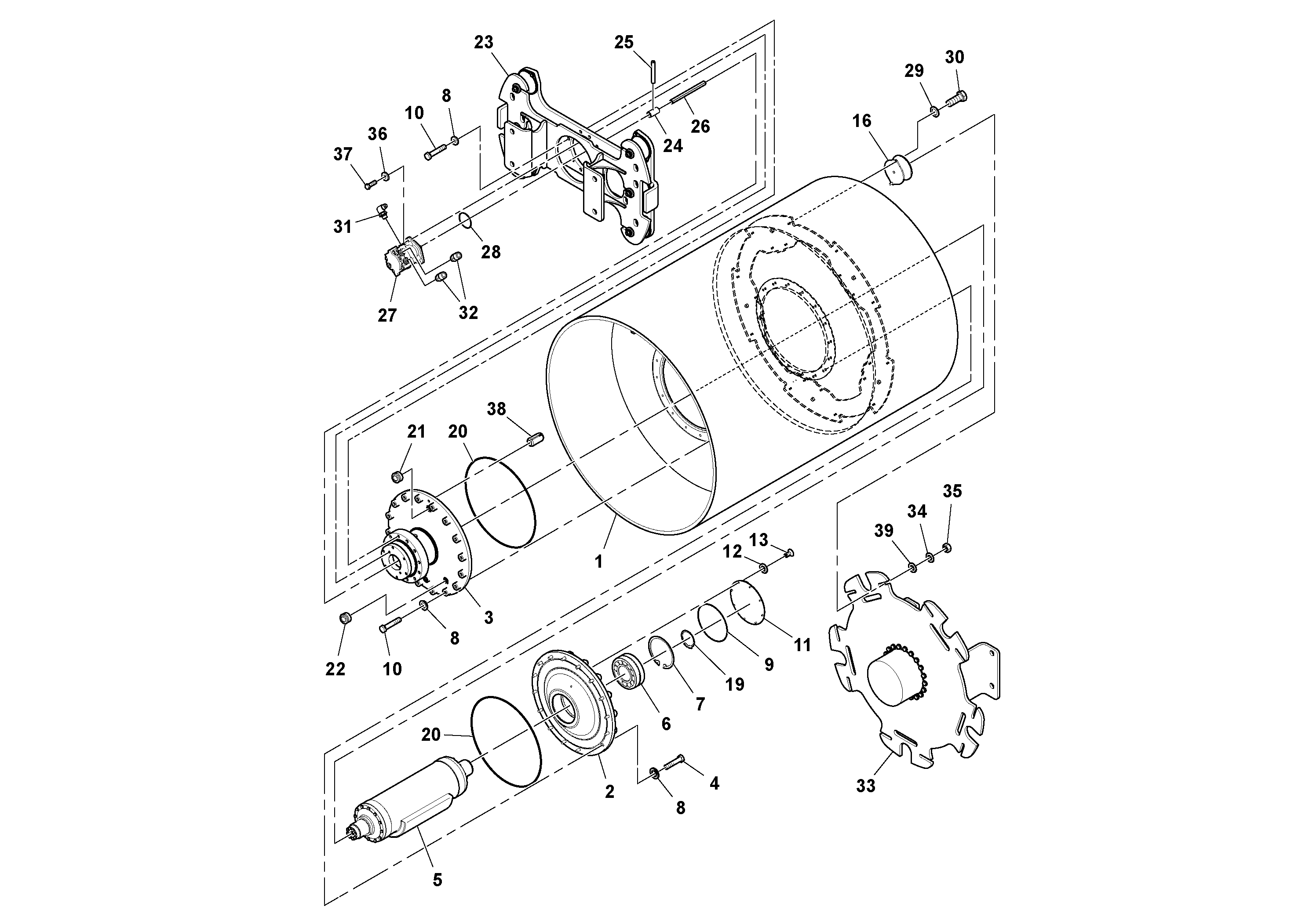 Balancer gasket RM13418538 VOLVO