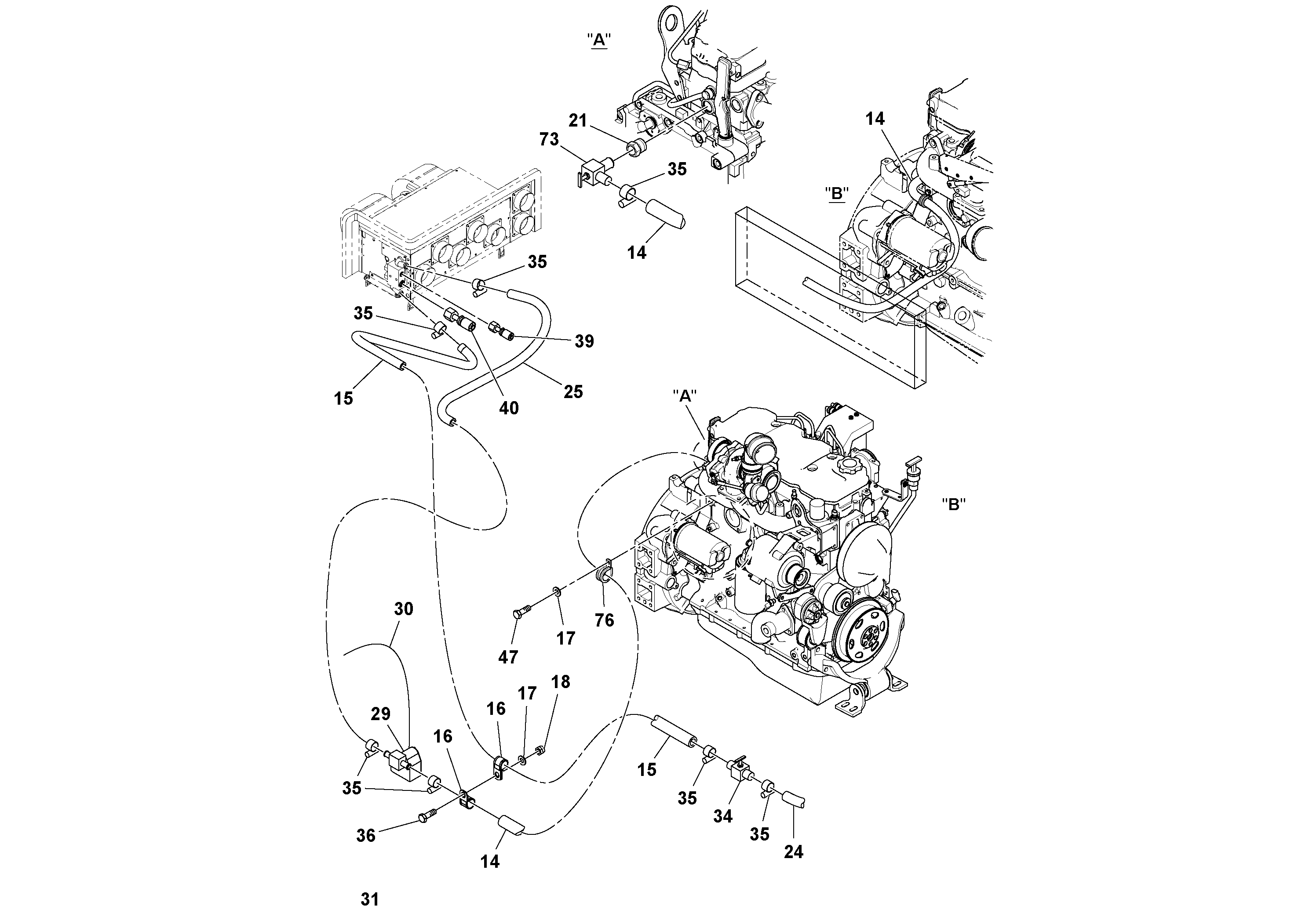 Cylinder Block VOE12834767 VOLVO