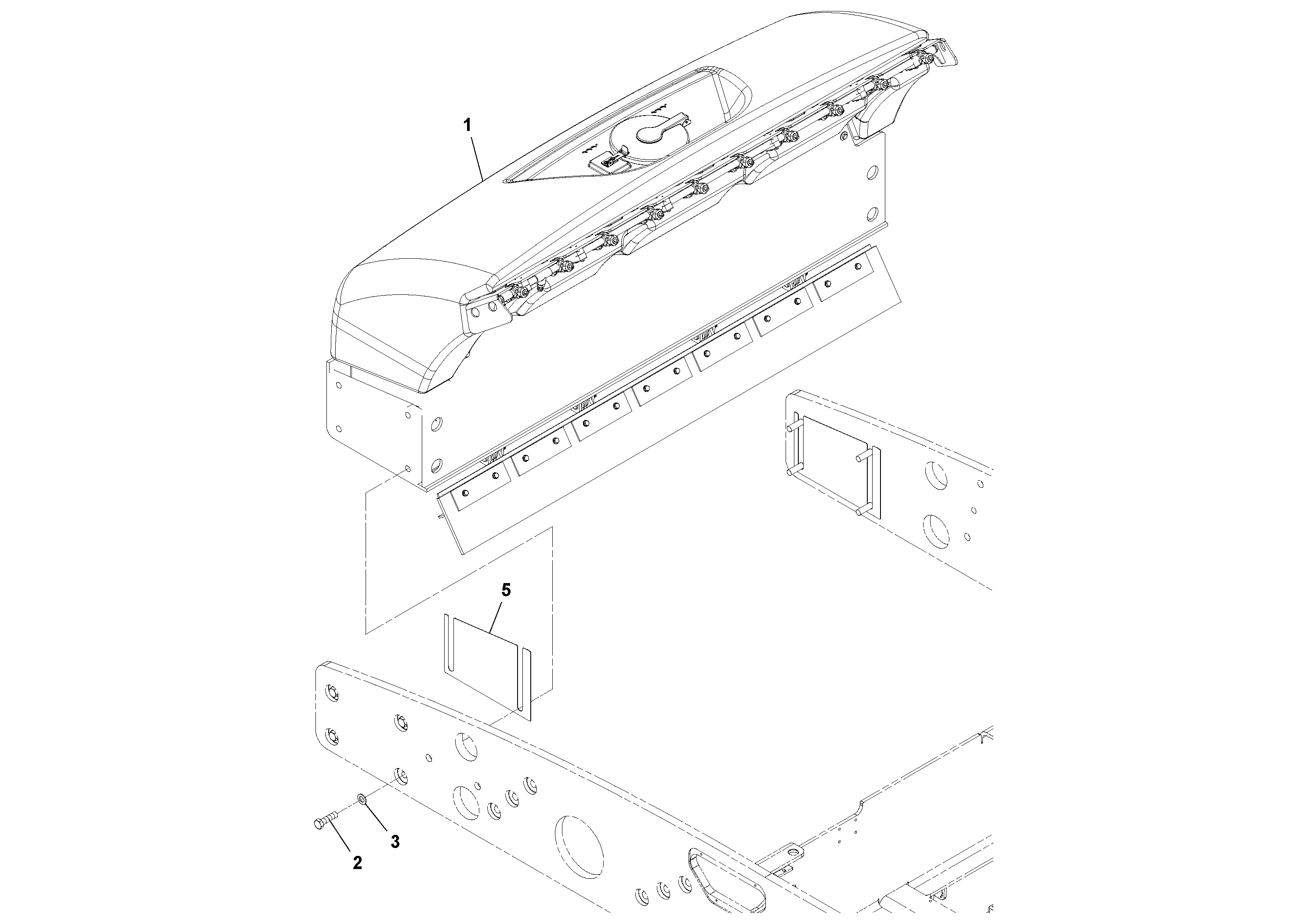Mounting rail RM96740121 VOLVO