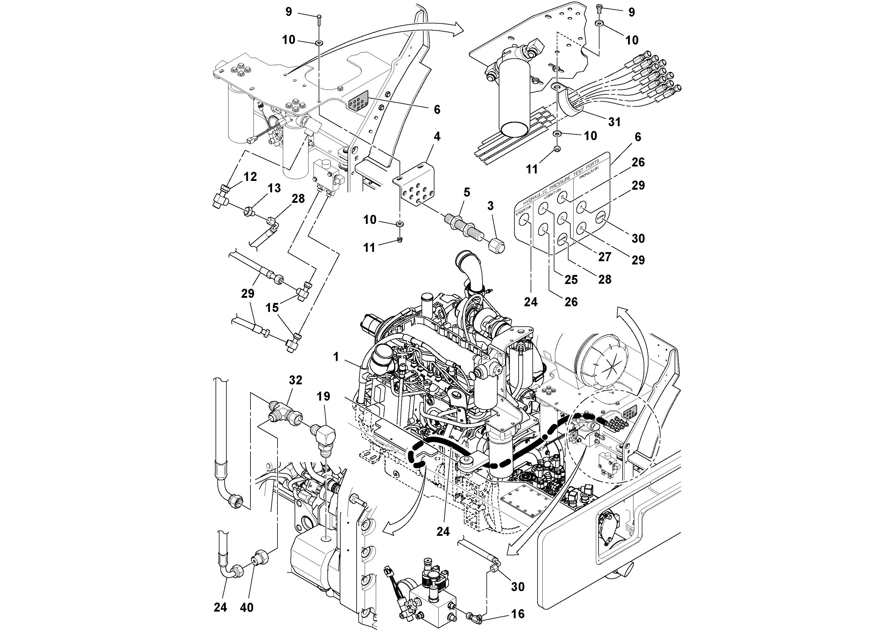 Timing gear casing RM43968544 VOLVO