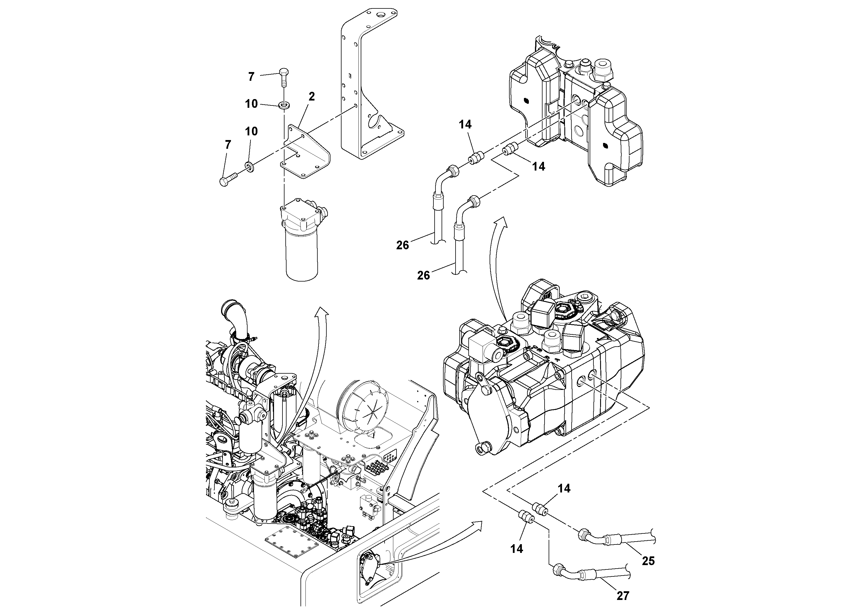 Кронштейн фильтра RM13880646 VOLVO