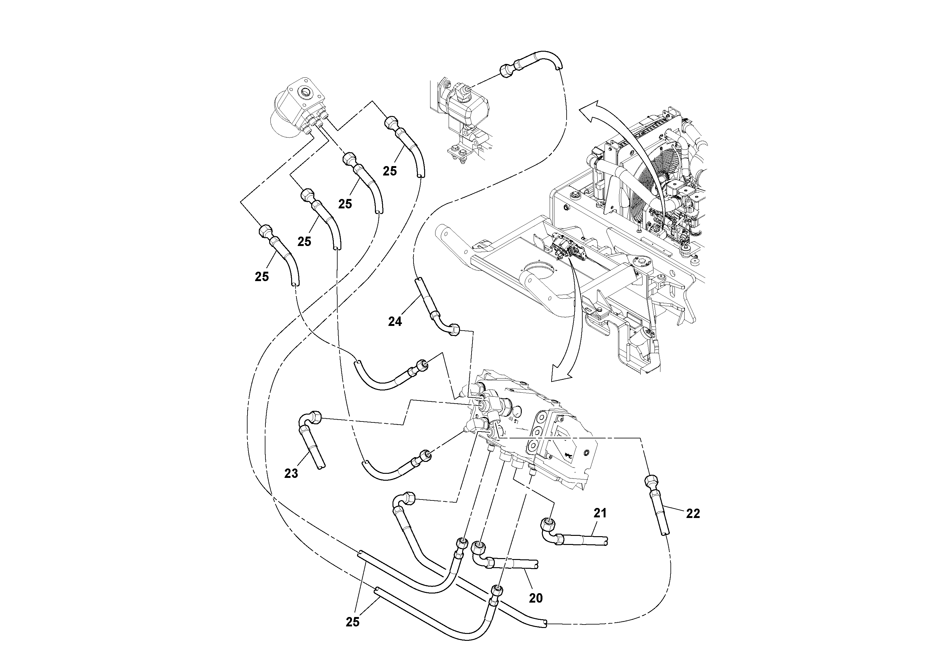 Timing gear casing RM13402425 VOLVO