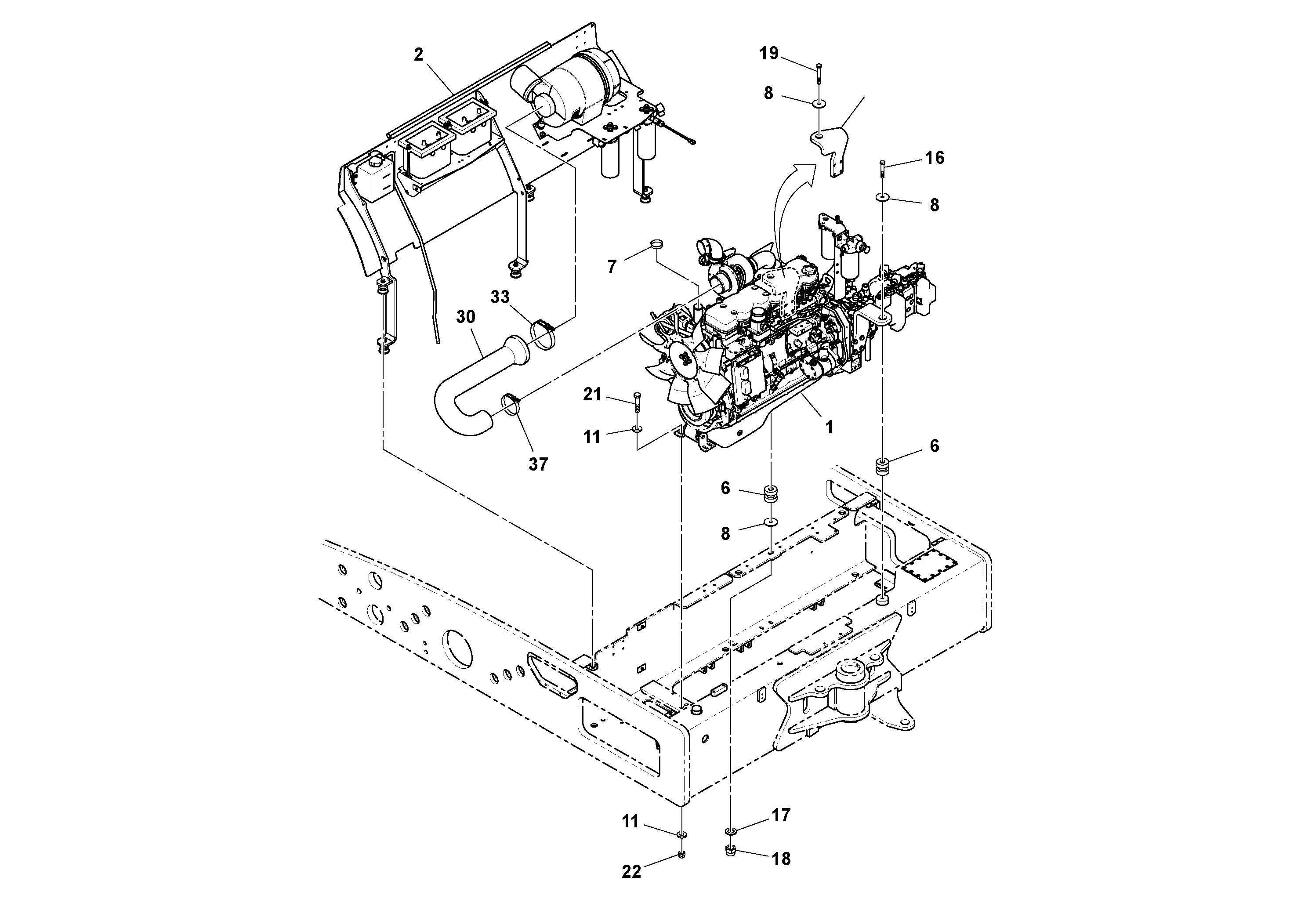 Brake drum RM13886130 VOLVO